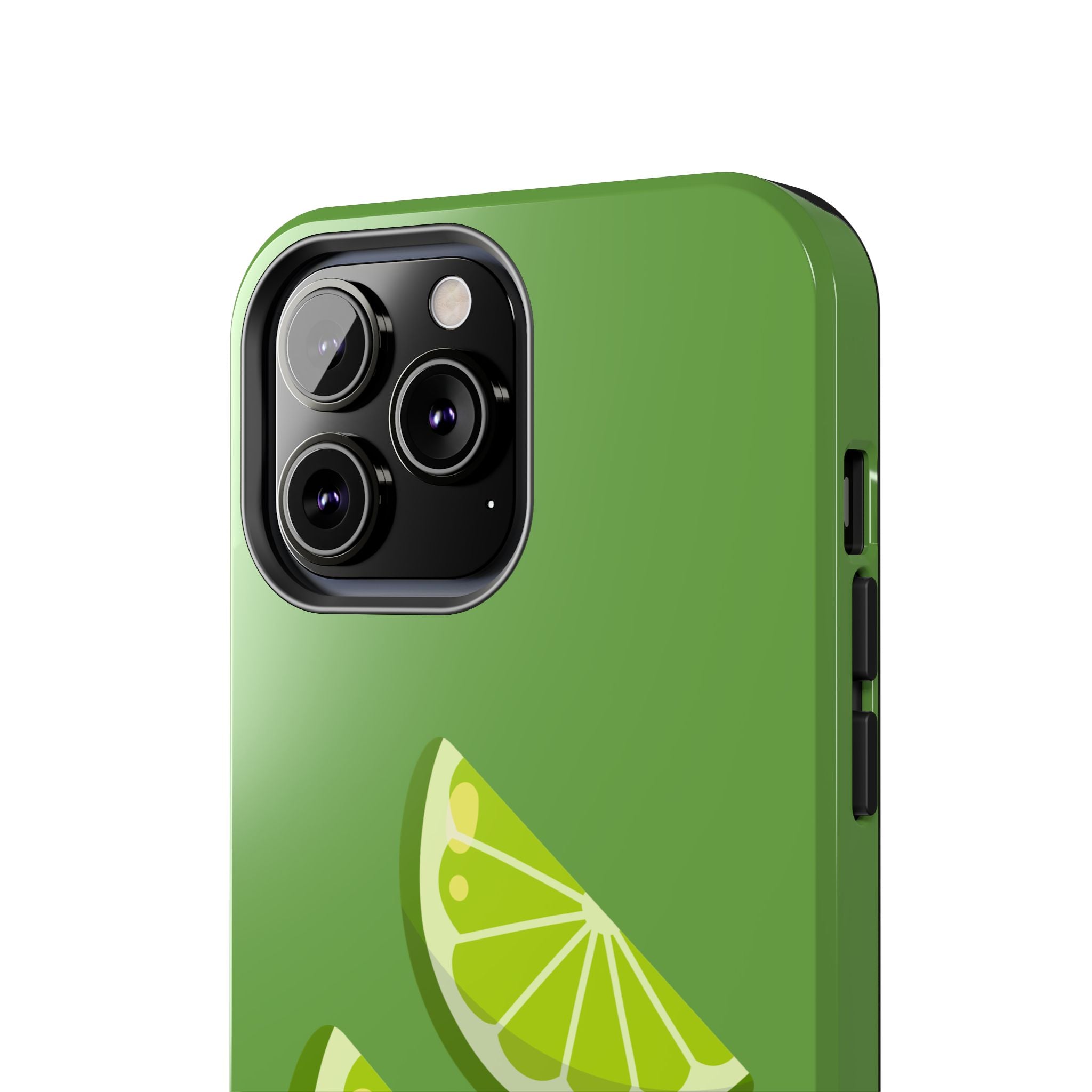 Lime Slice Tough Phone Case — Bright Green Citrus Protective Cover