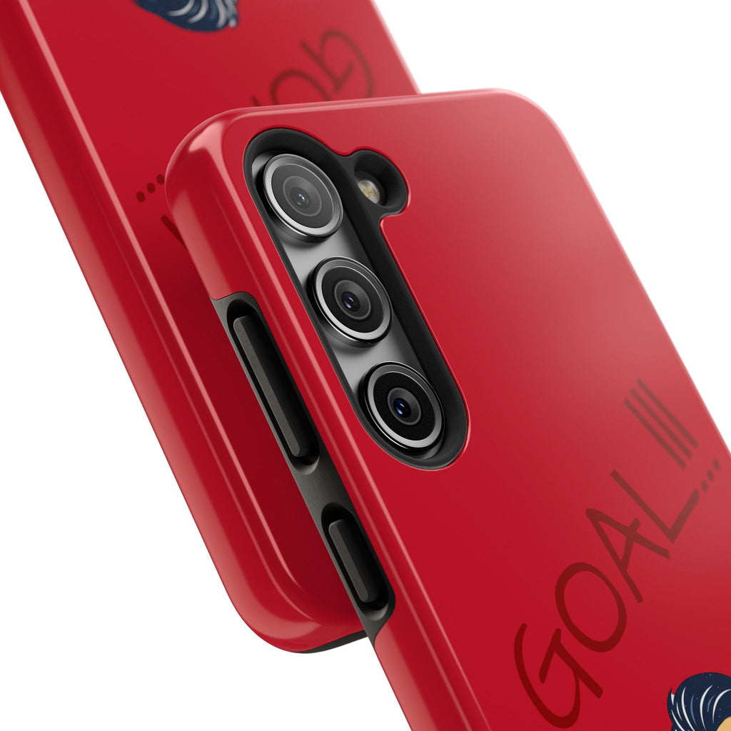 Phone Case — 'GOAL!!!' Cartoon Soccer Player Tough Protective Case