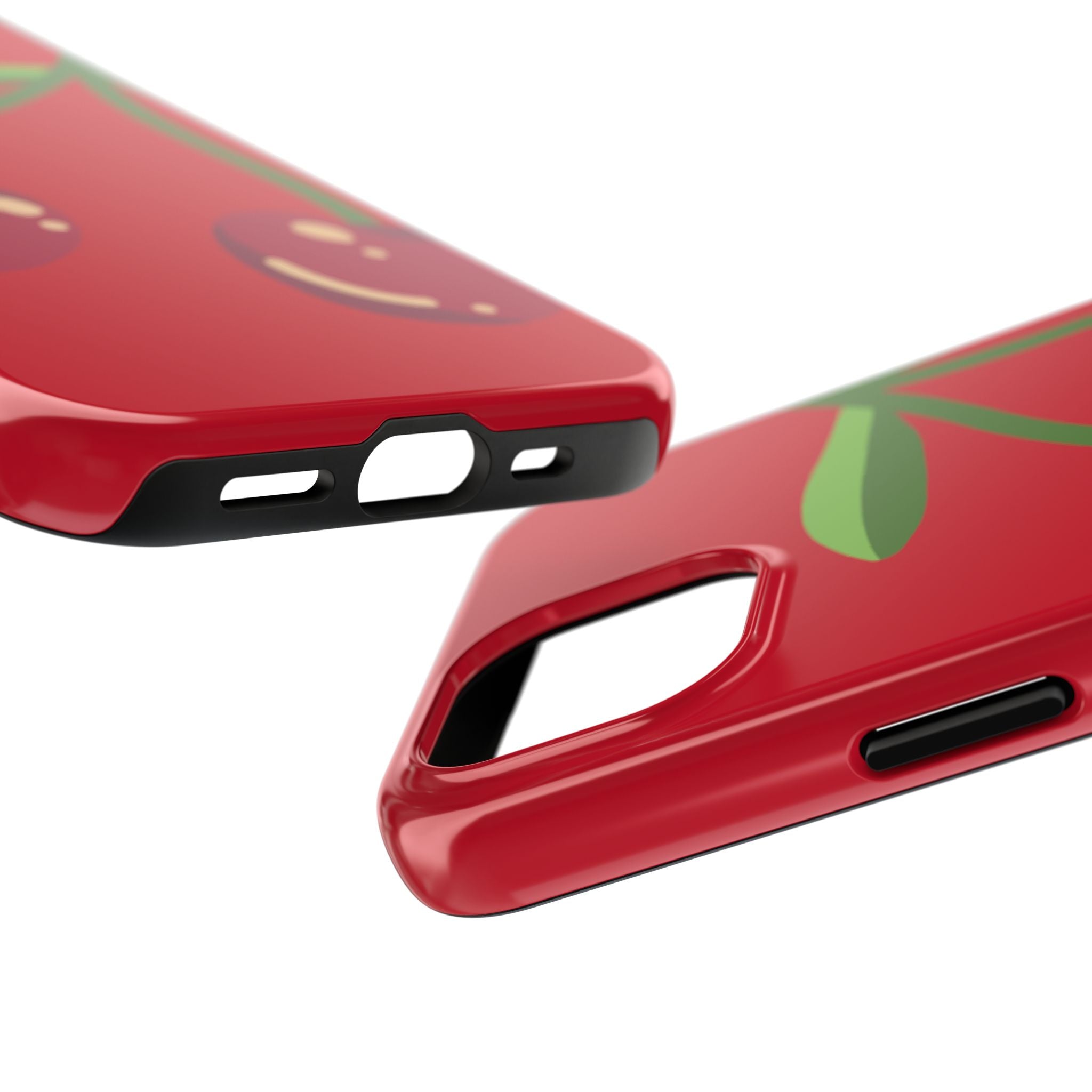 Cherry Red Tough Phone Case — Cute Retro Fruit iPhone Case