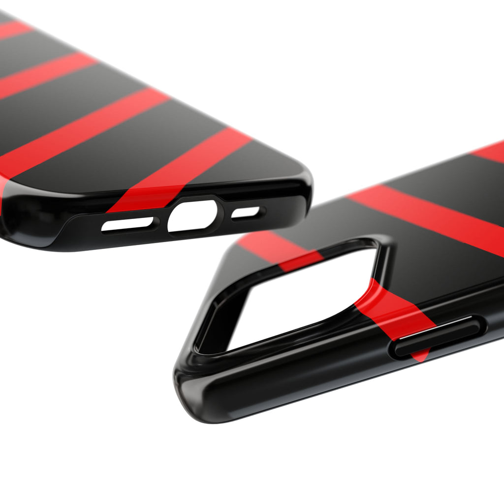 Copy of Tough Phone Case — Blue Diagonal Stripe Shockproof Cover