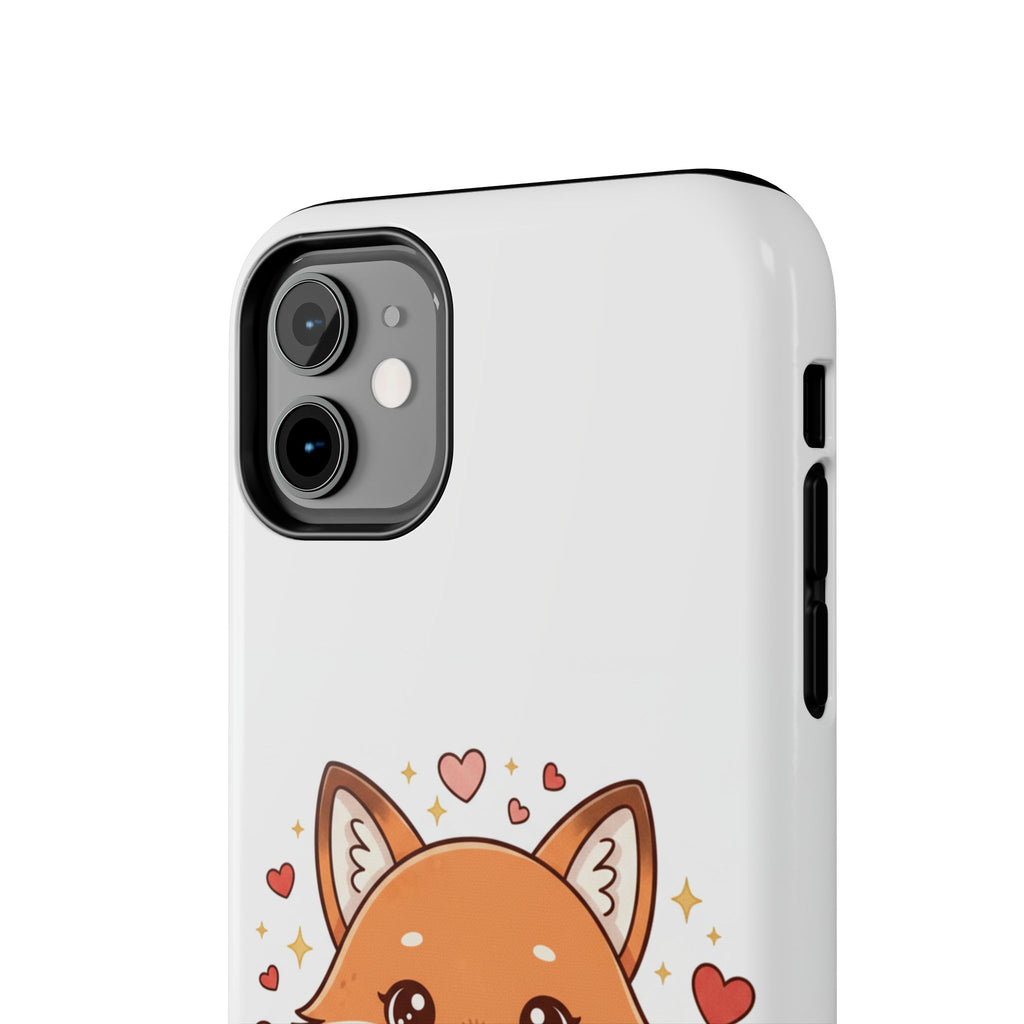 Phone Case — Cute Valentine Fox 'Be Mine' Protective Tough Case