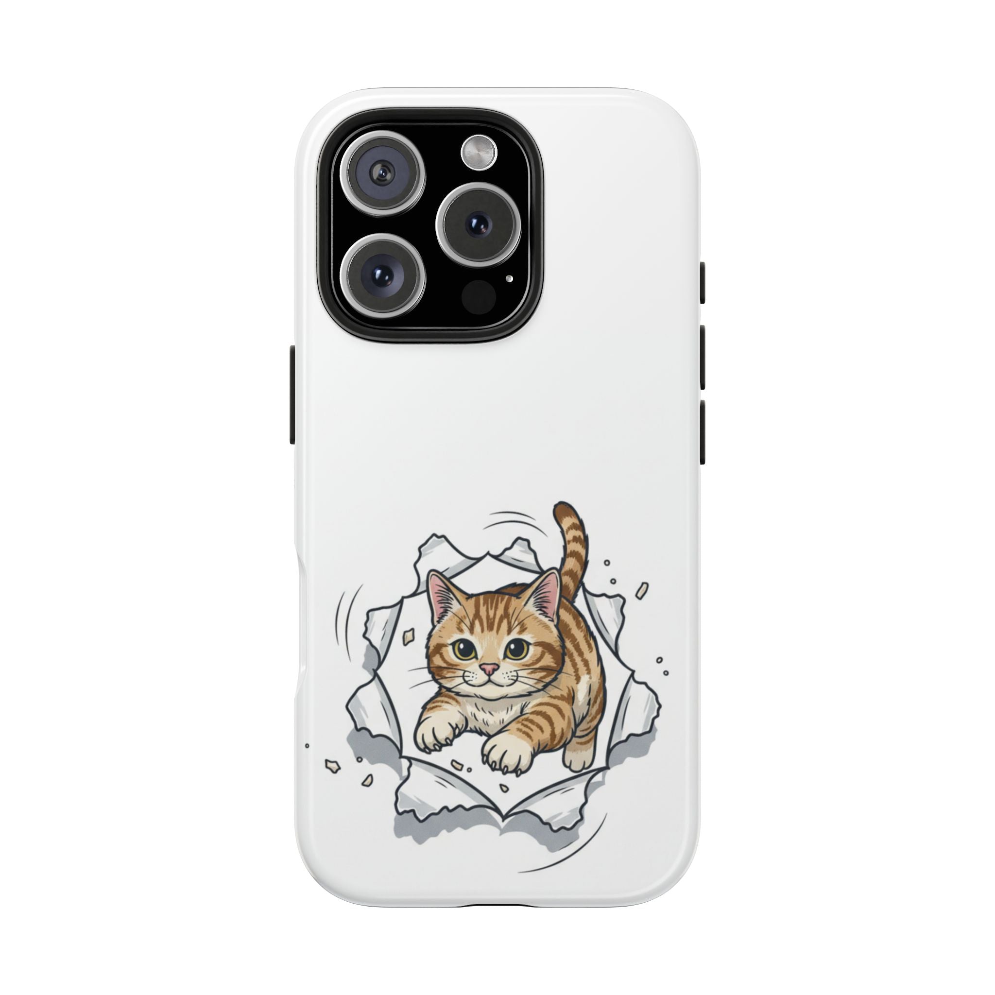 Playful Orange Tabby Cat Phone Case | Tough Phone Case, Protective Cute Kitty
