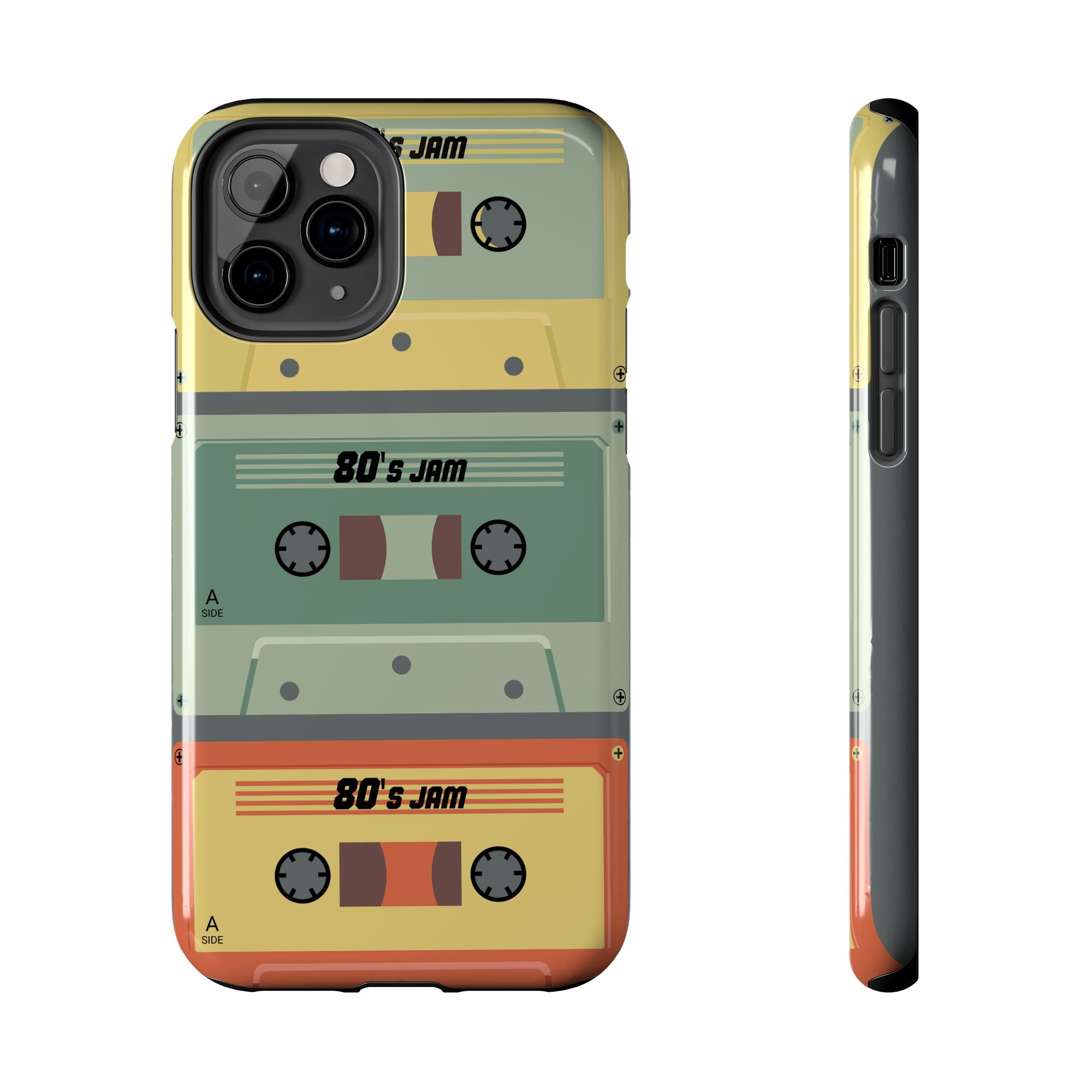 Retro 80s Cassette Tough Phone Case — "80's Jam" Vintage Tape Design