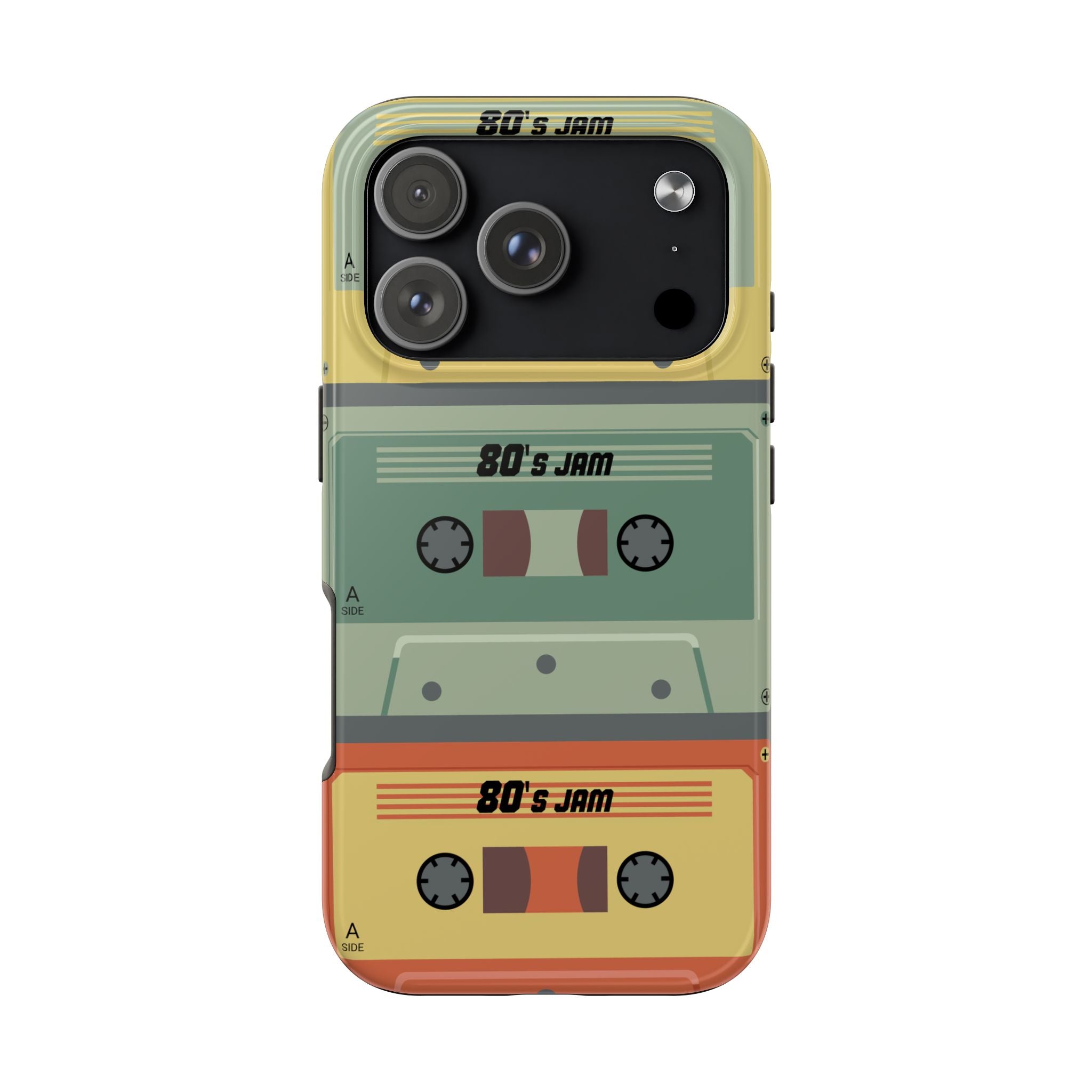 Retro 80s Cassette Tough Phone Case — "80's Jam" Vintage Tape Design
