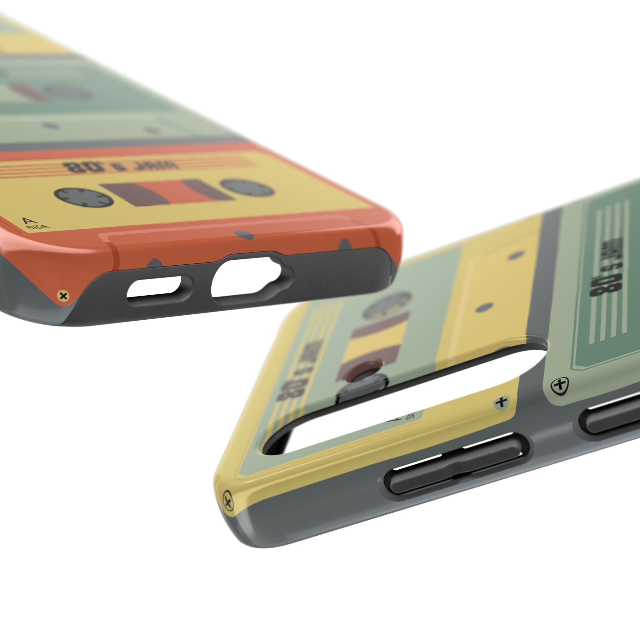 Retro 80s Cassette Tough Phone Case — "80's Jam" Vintage Tape Design