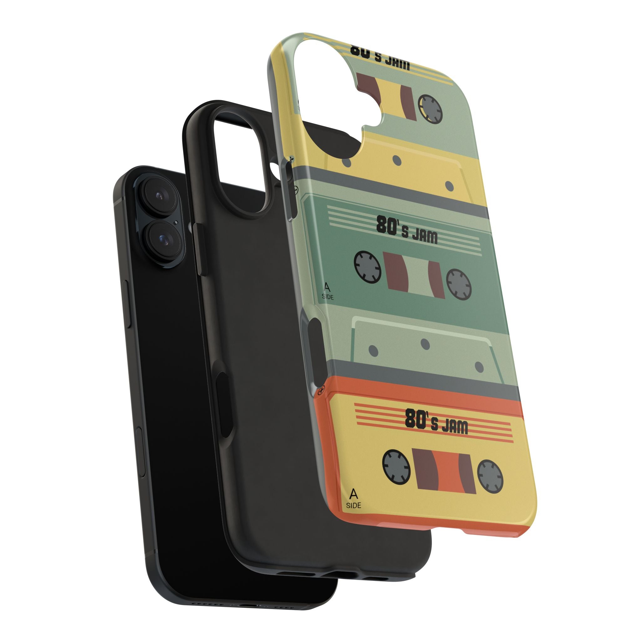 Retro 80s Cassette Tough Phone Case — "80's Jam" Vintage Tape Design