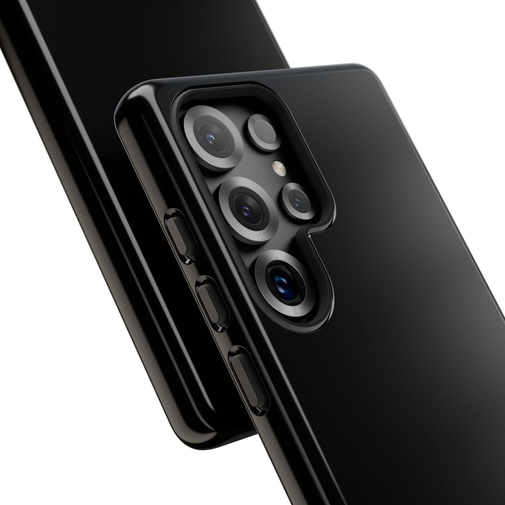 Phone Case - "Progress Over Perfection" Glossy Black Protective Cover