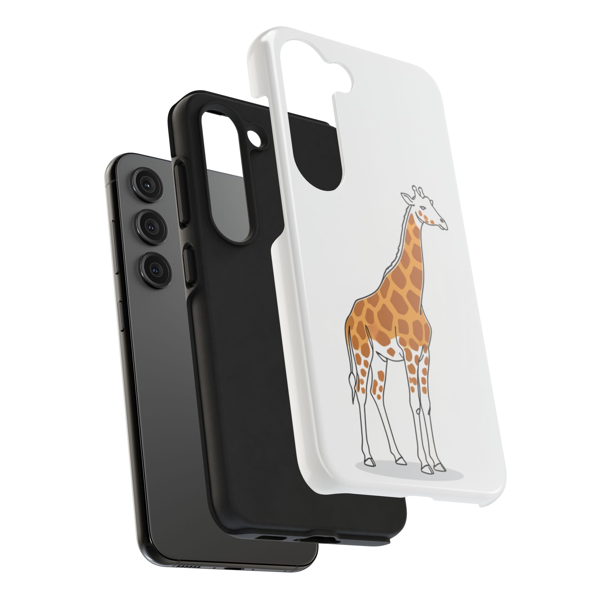 Giraffe Tough Phone Case — Cute Safari Animal Protective Cover