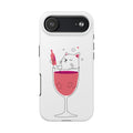 Cat Wine Phone Case — Cute Cat in Wine Glass Protective Case