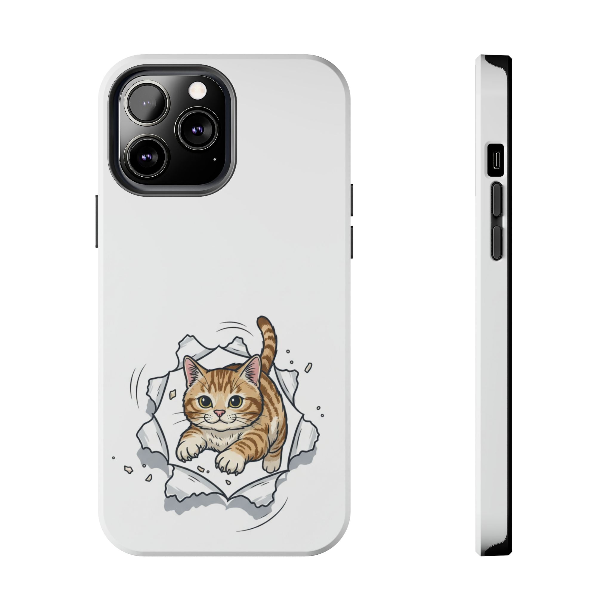Playful Orange Tabby Cat Phone Case | Tough Phone Case, Protective Cute Kitty