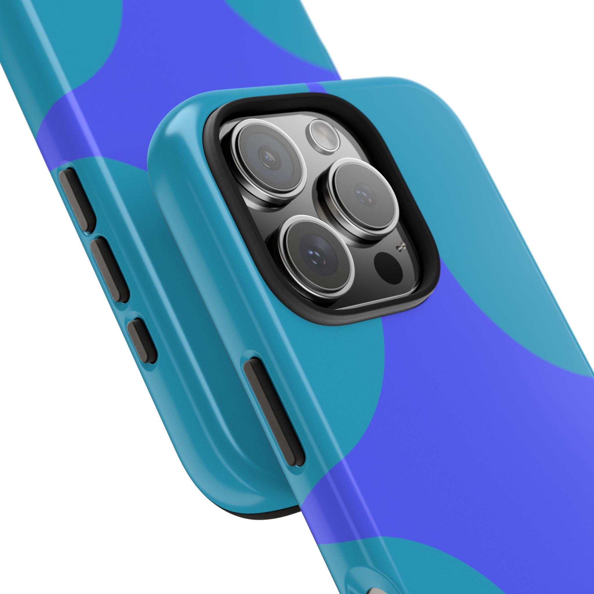 Teal & Indigo Starburst Tough Phone Case — Durable Protective Phone Case