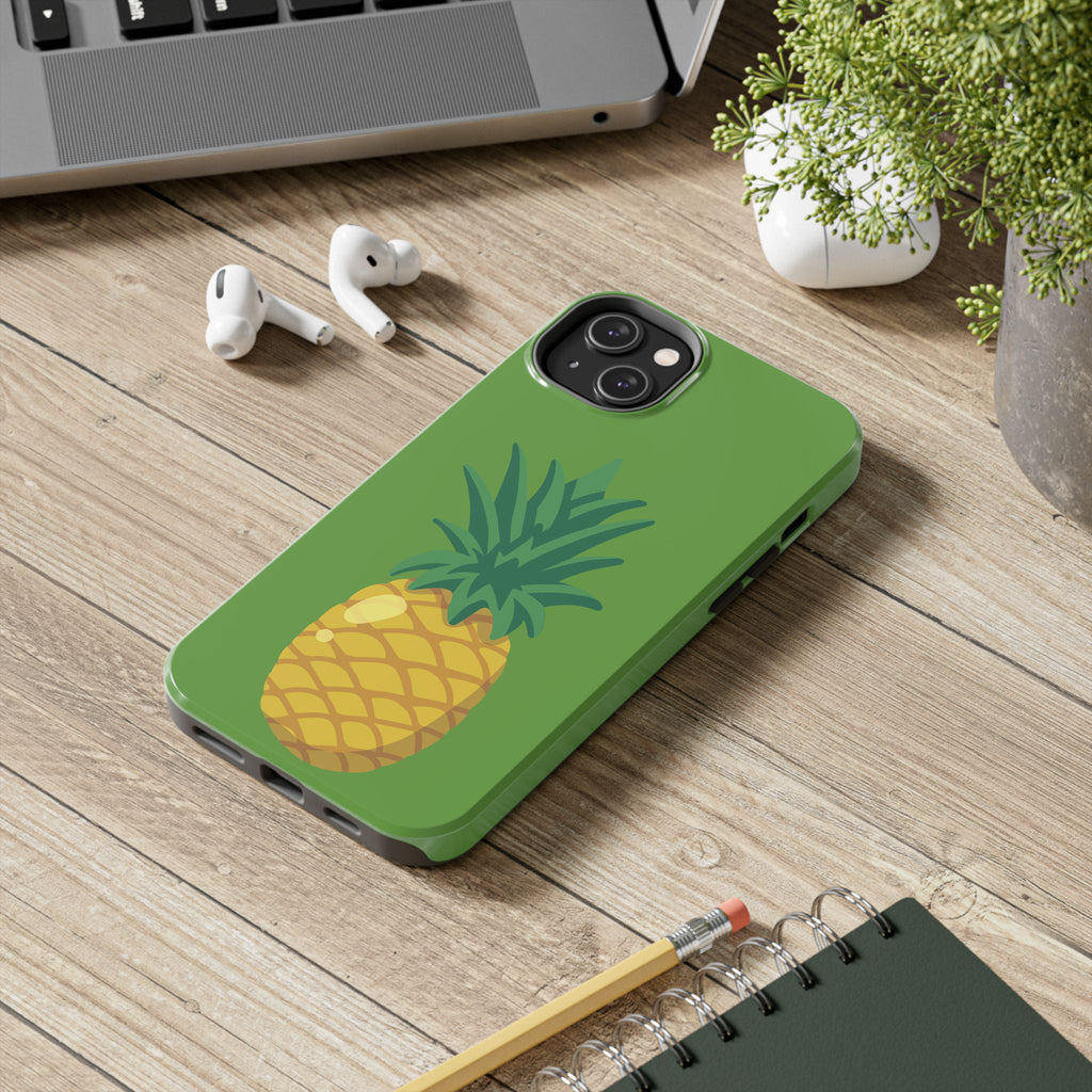 Pineapple Tough Phone Case — Tropical Green Protective Phone Cover