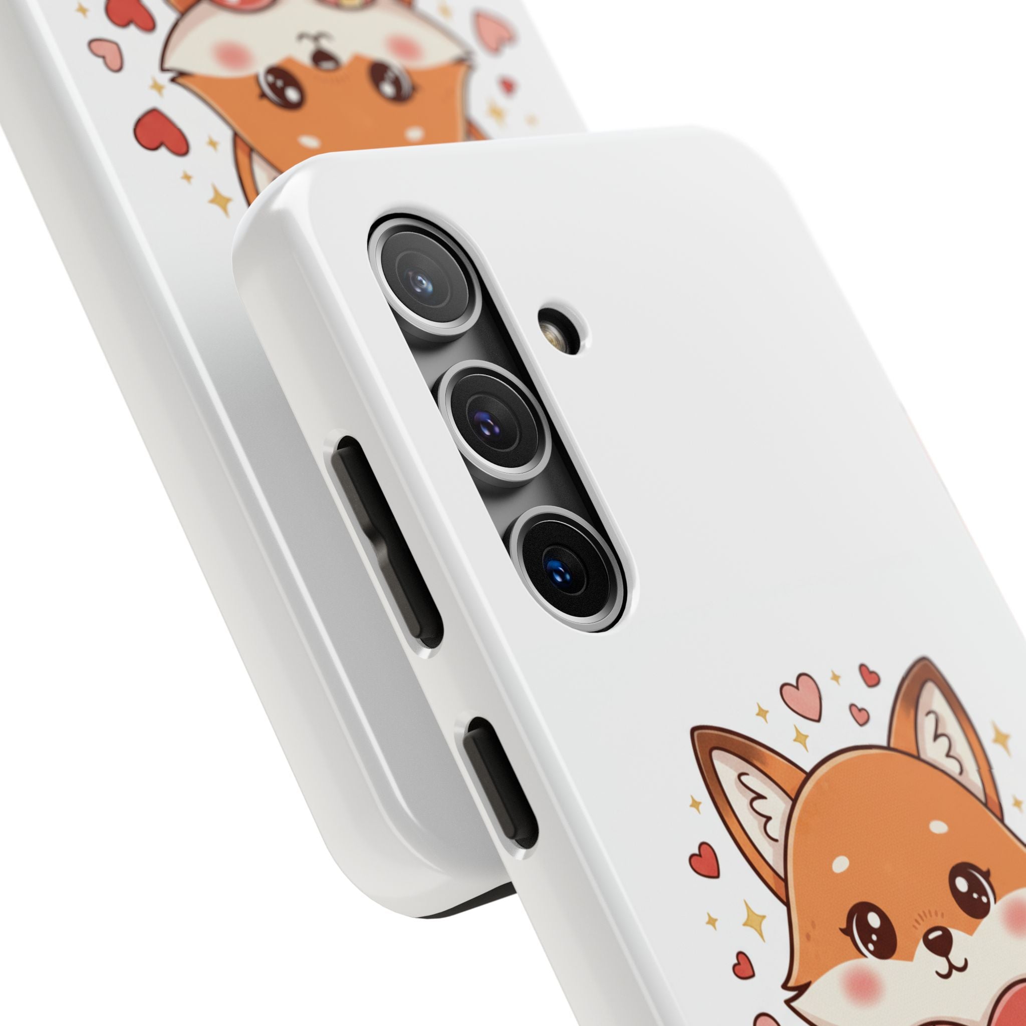 Phone Case — Cute Valentine Fox 'Be Mine' Protective Tough Case