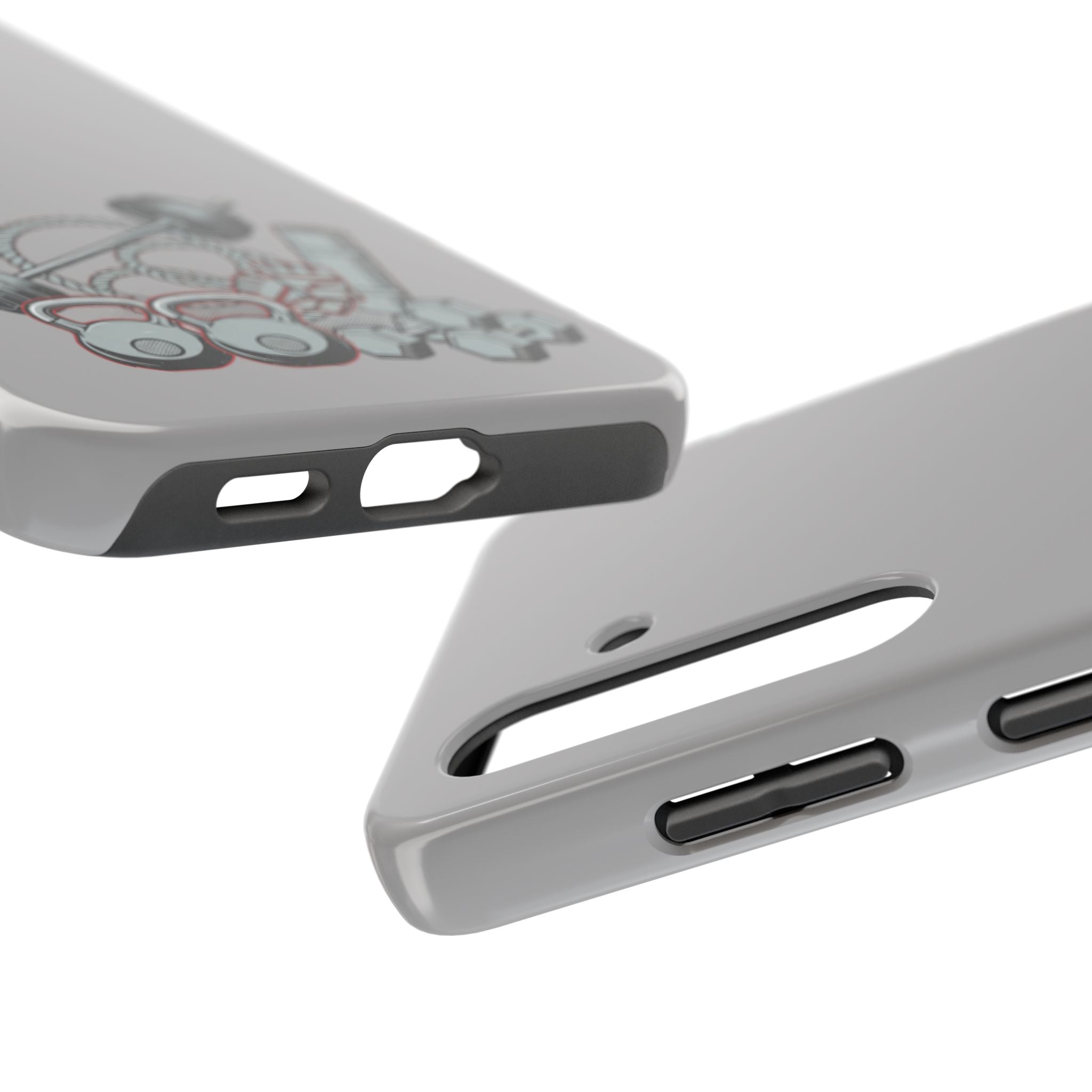 Fitness Gear Tough Phone Case — Dumbbells, Kettlebells & Jump Rope Design