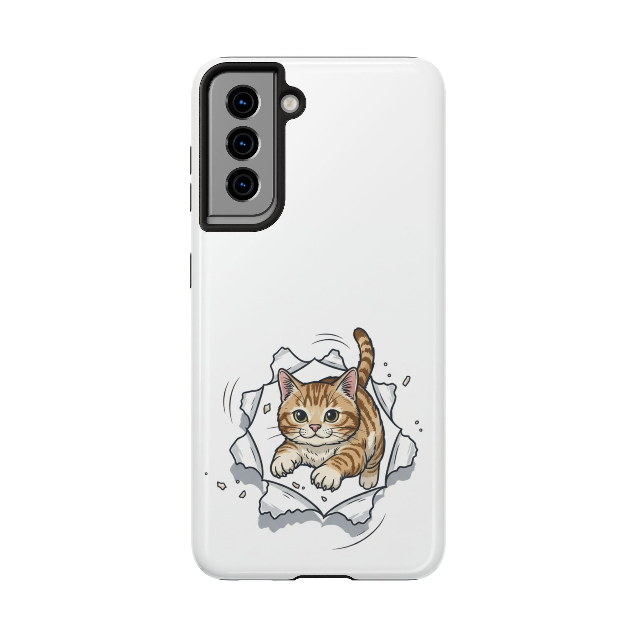 Playful Orange Tabby Cat Phone Case | Tough Phone Case, Protective Cute Kitty