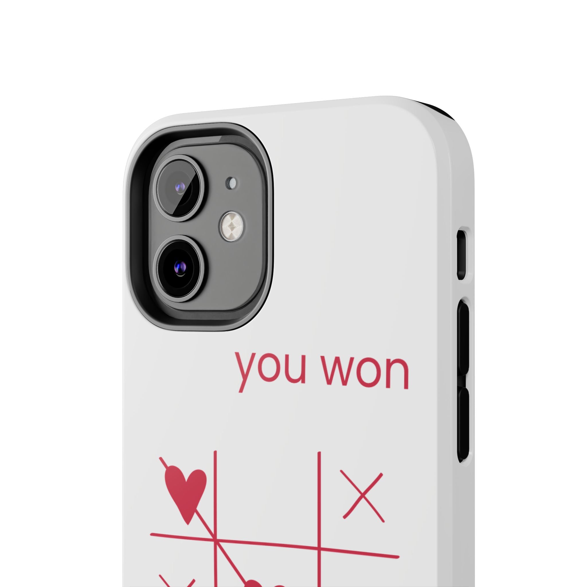 Tough Phone Case — "You Won My Heart" Tic-Tac-Toe Valentine Phone Cover