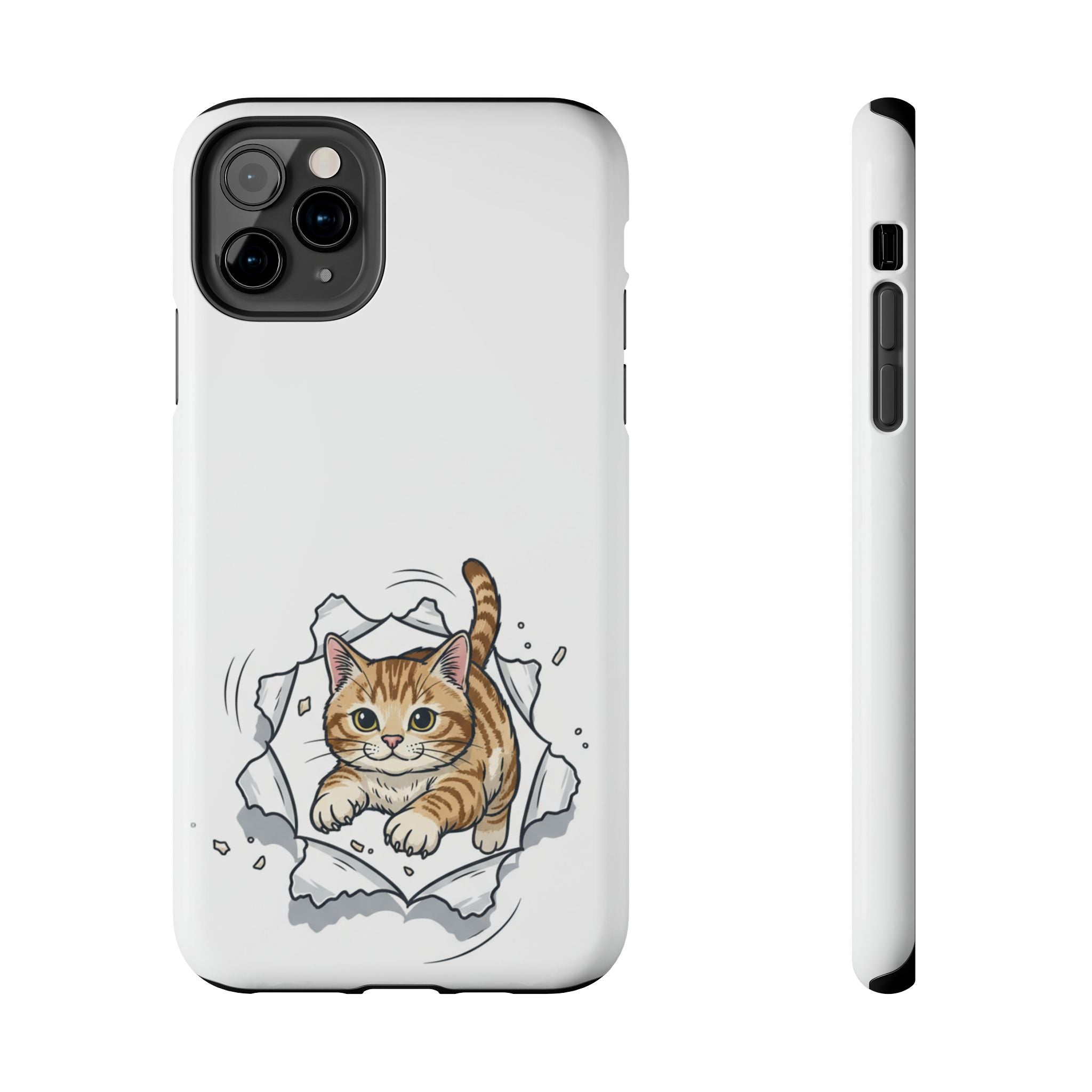 Playful Orange Tabby Cat Phone Case | Tough Phone Case, Protective Cute Kitty
