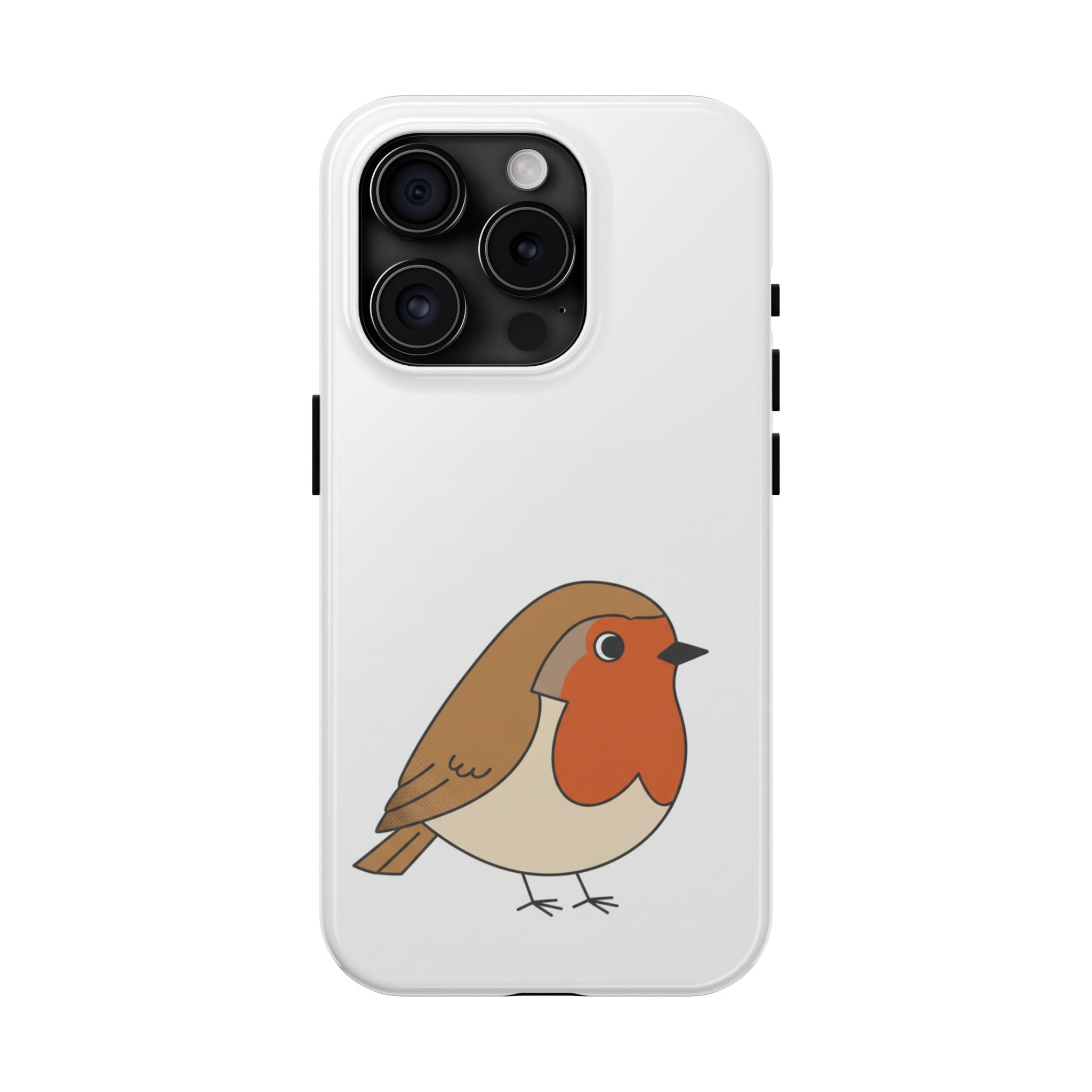 Cute Robin Tough Phone Case — Protective Bird iPhone Case
