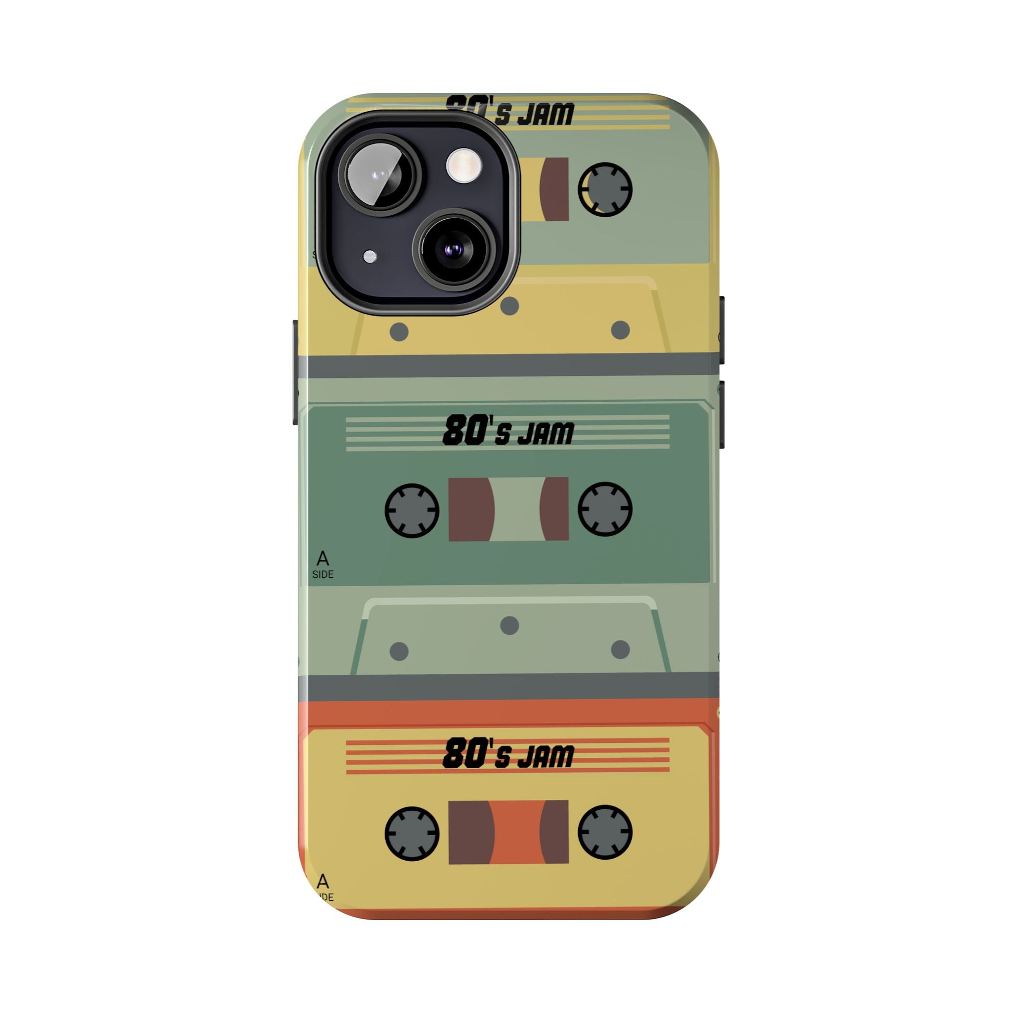 Retro 80s Cassette Tough Phone Case — "80's Jam" Vintage Tape Design