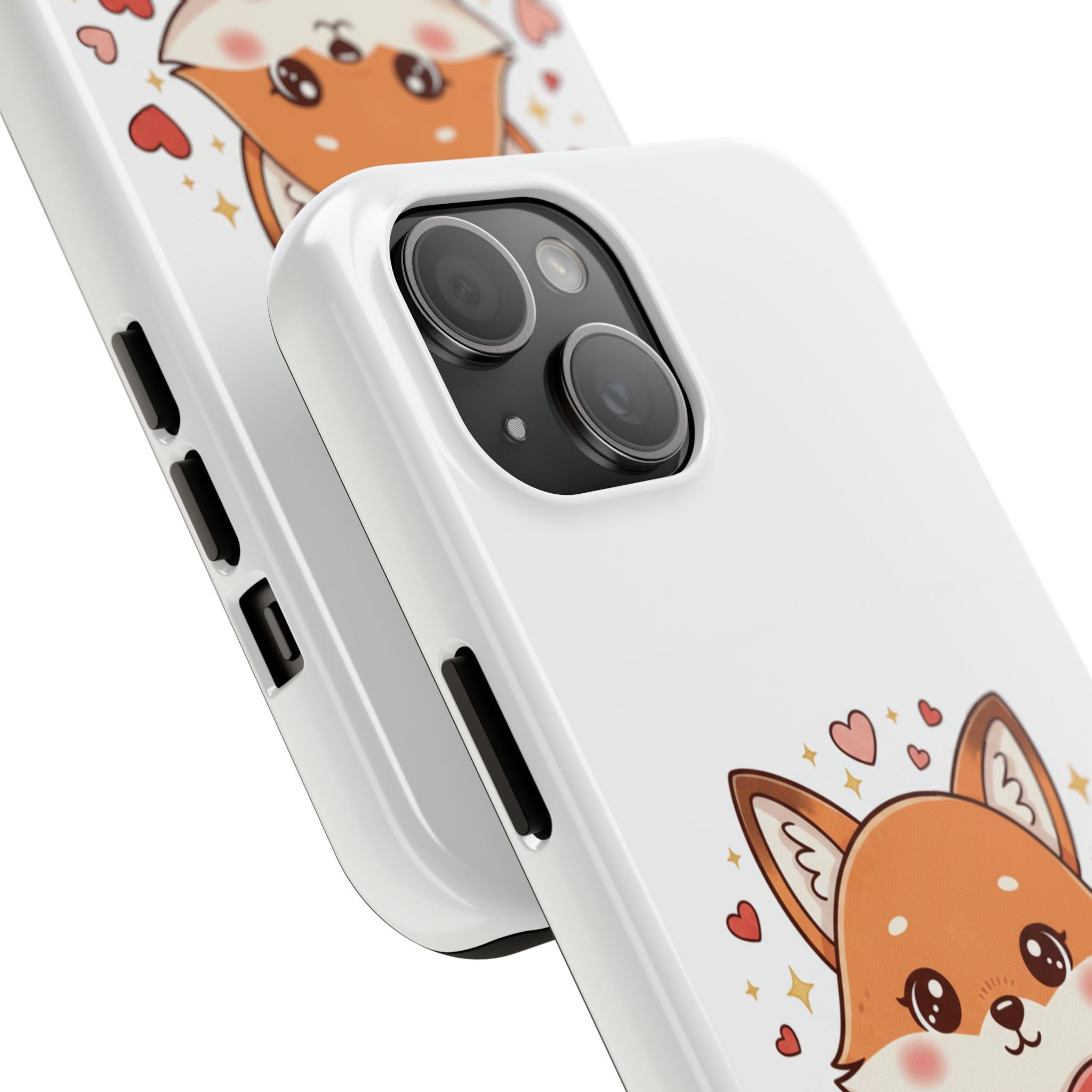 Phone Case — Cute Valentine Fox 'Be Mine' Protective Tough Case