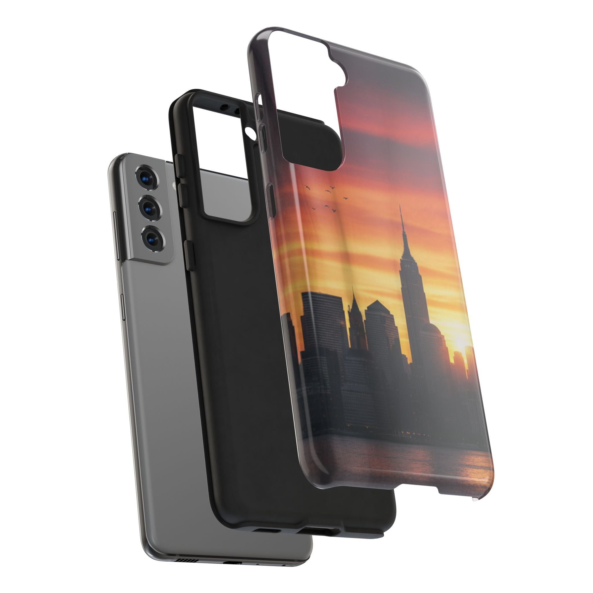 Tough Phone Case — NYC Skyline Sunset Protective Cover