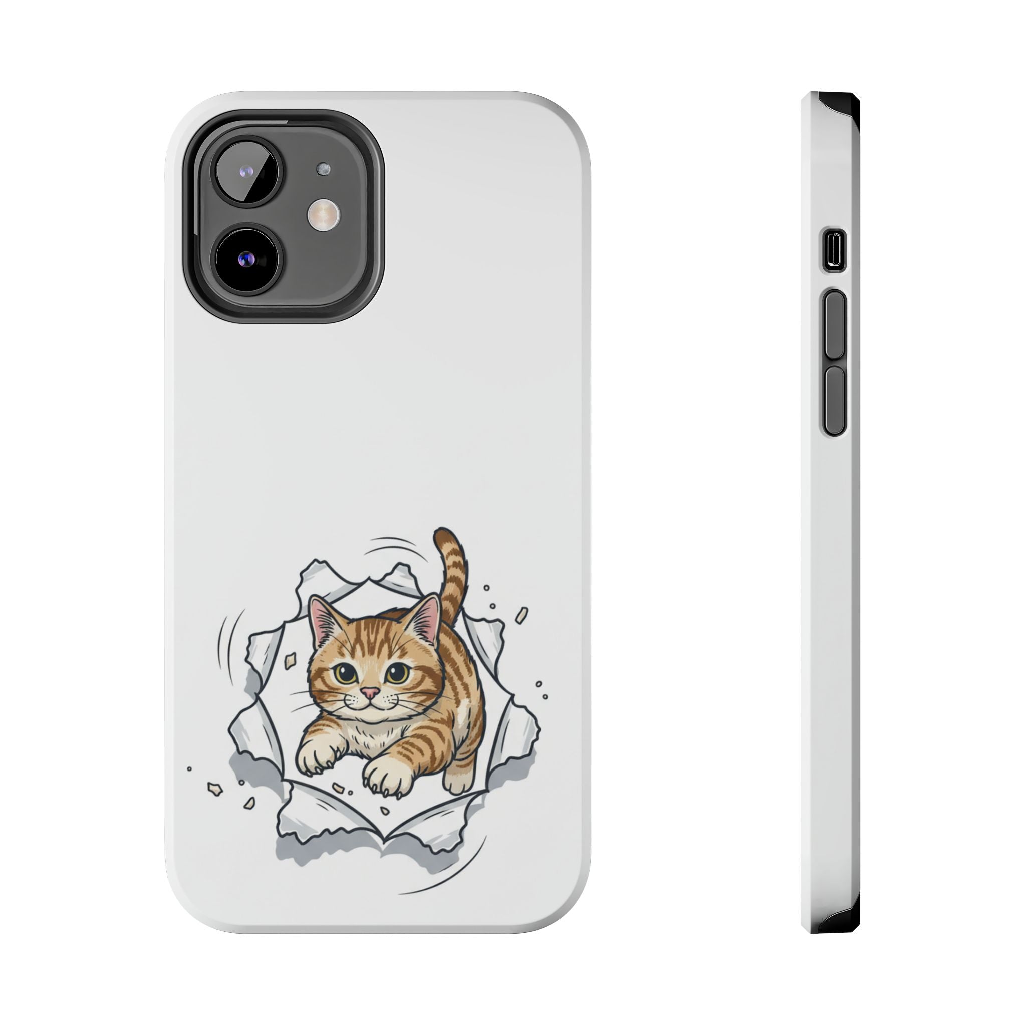 Playful Orange Tabby Cat Phone Case | Tough Phone Case, Protective Cute Kitty