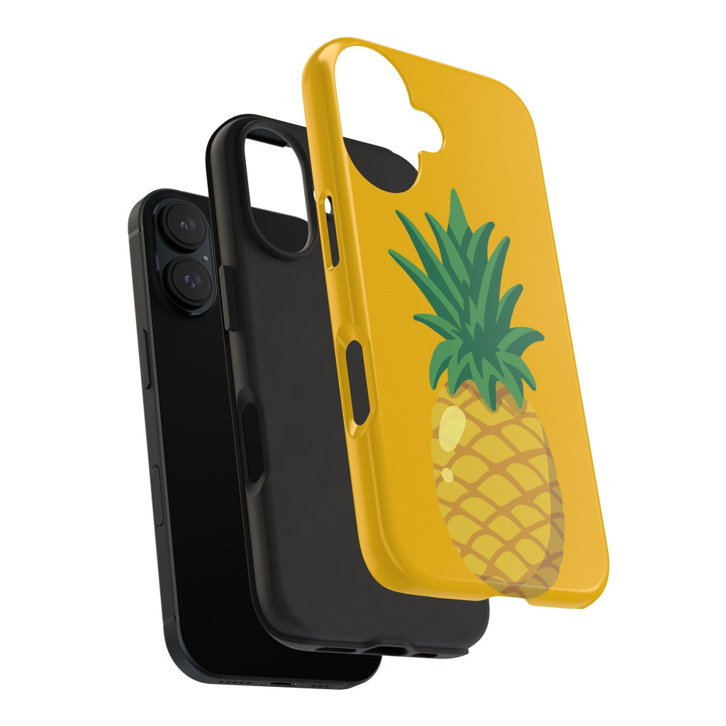 Pineapple Tough Phone Case — Bright Yellow Protective Phone Cover