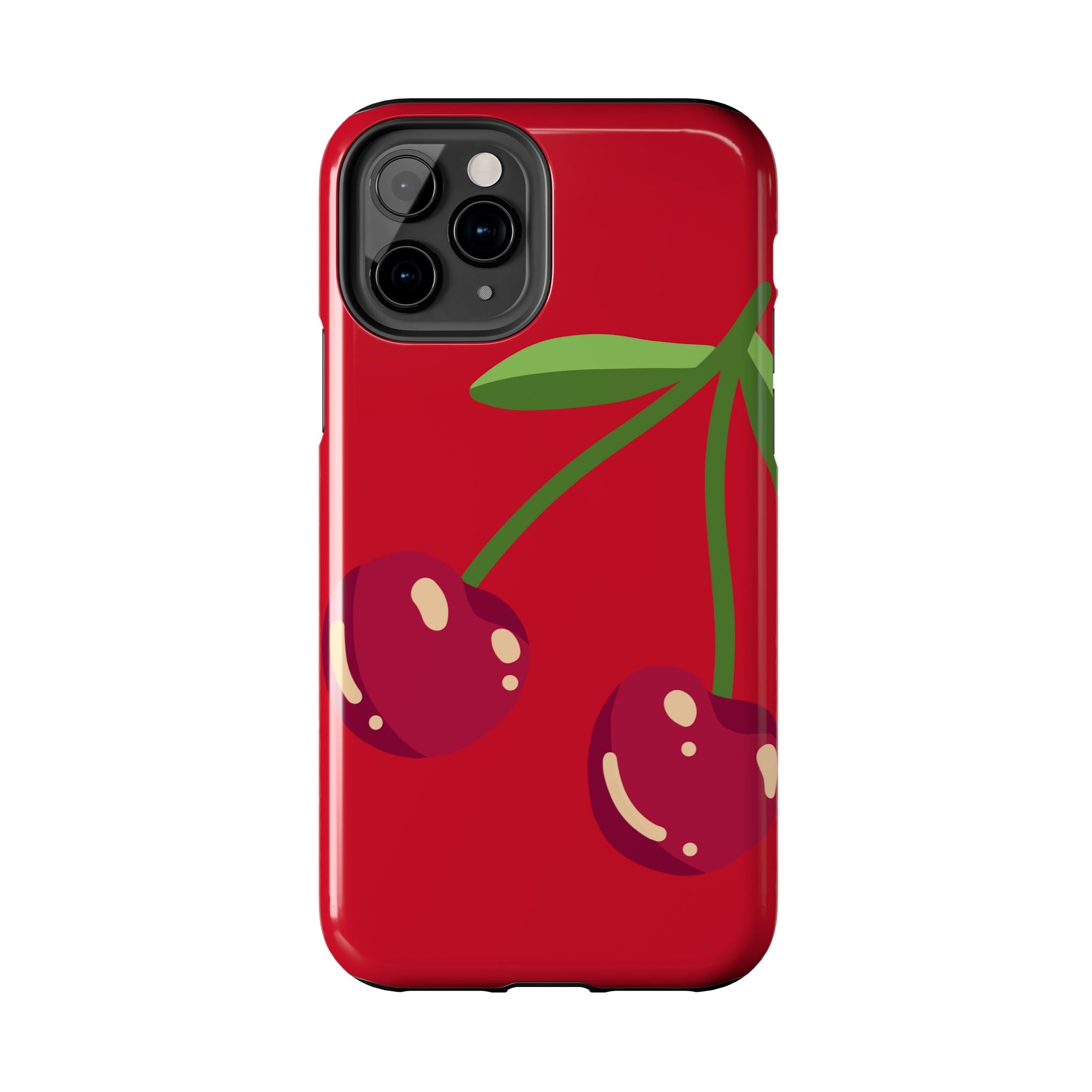 Cherry Red Tough Phone Case — Cute Retro Fruit iPhone Case