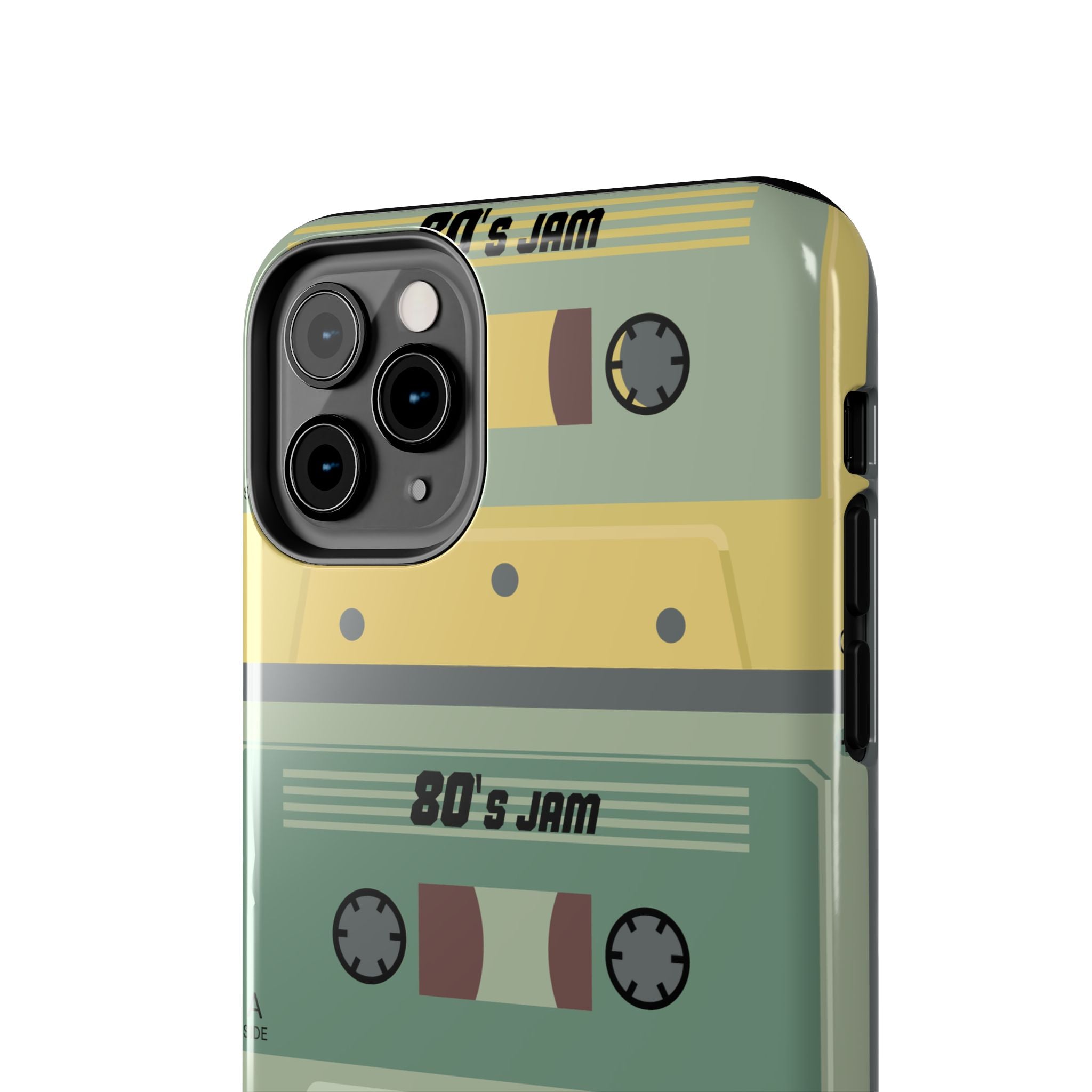 Retro 80s Cassette Tough Phone Case — "80's Jam" Vintage Tape Design