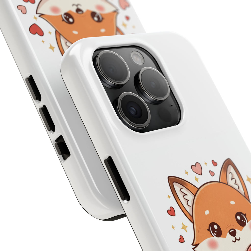 Phone Case — Cute Valentine Fox 'Be Mine' Protective Tough Case