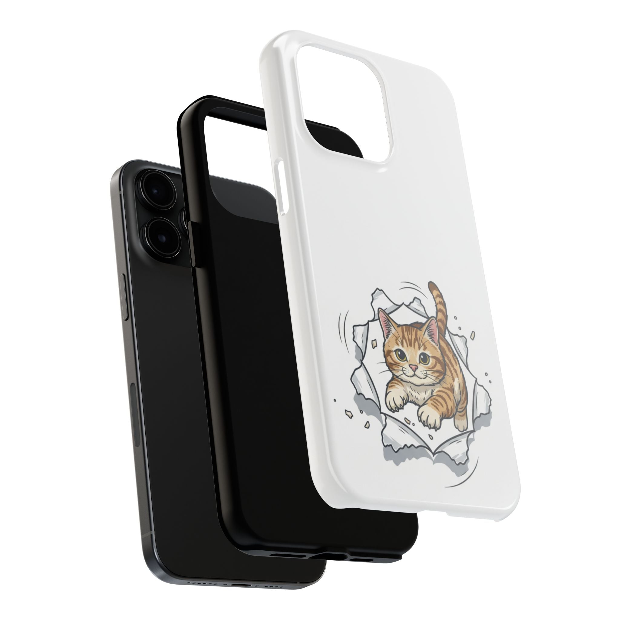 Playful Orange Tabby Cat Phone Case | Tough Phone Case, Protective Cute Kitty