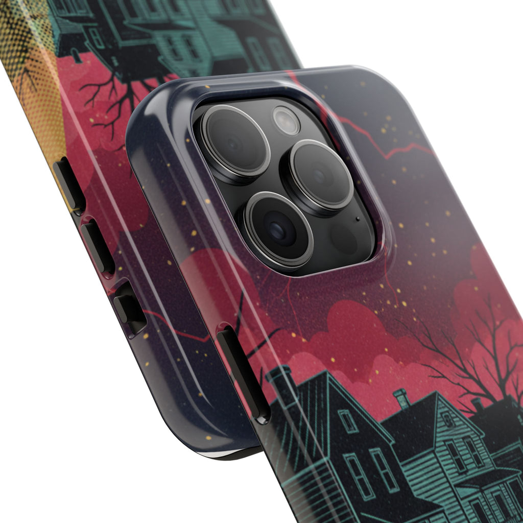 Tough Phone Case — Nostalgic Night Bike Ride Sky Design