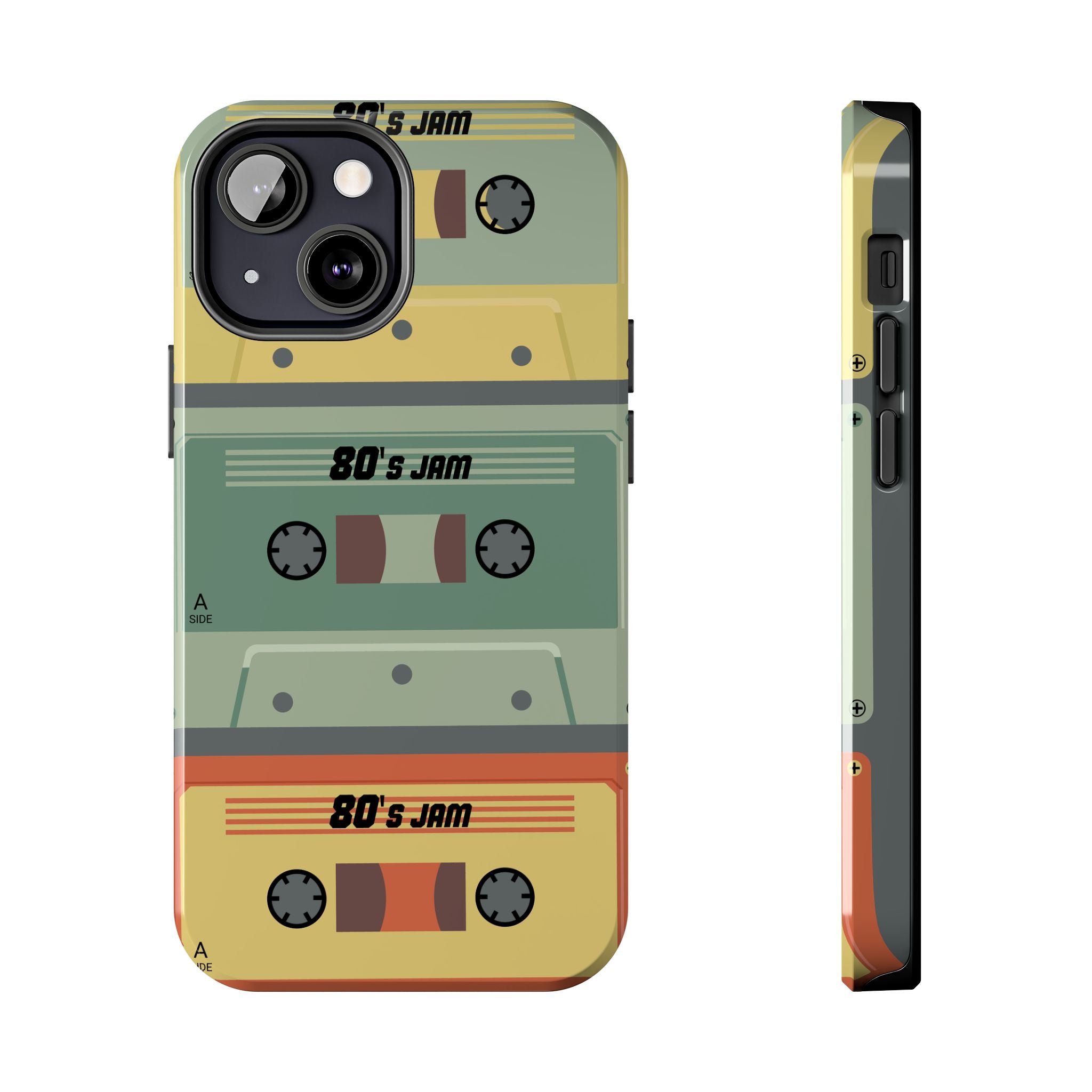 Retro 80s Cassette Tough Phone Case — "80's Jam" Vintage Tape Design