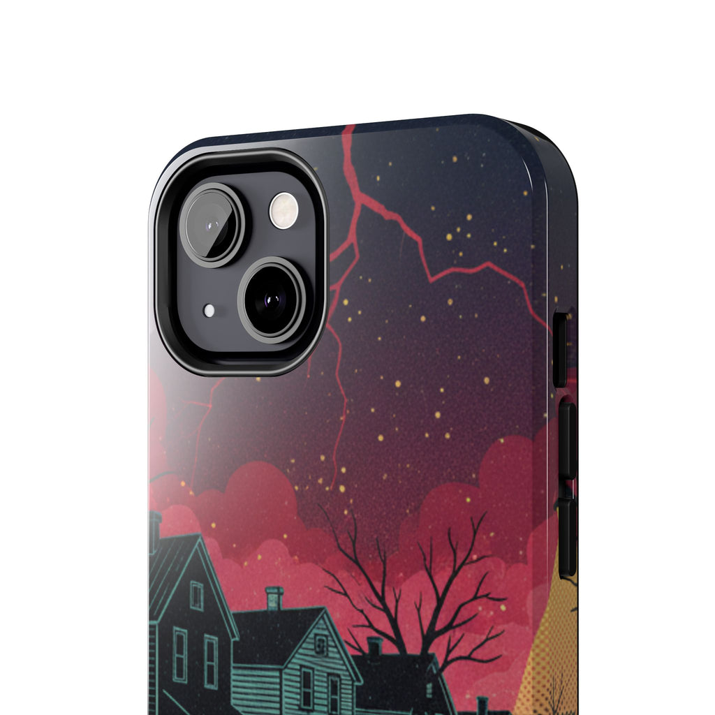 Tough Phone Case — Nostalgic Night Bike Ride Sky Design