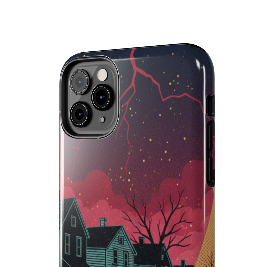 Tough Phone Case — Nostalgic Night Bike Ride Sky Design