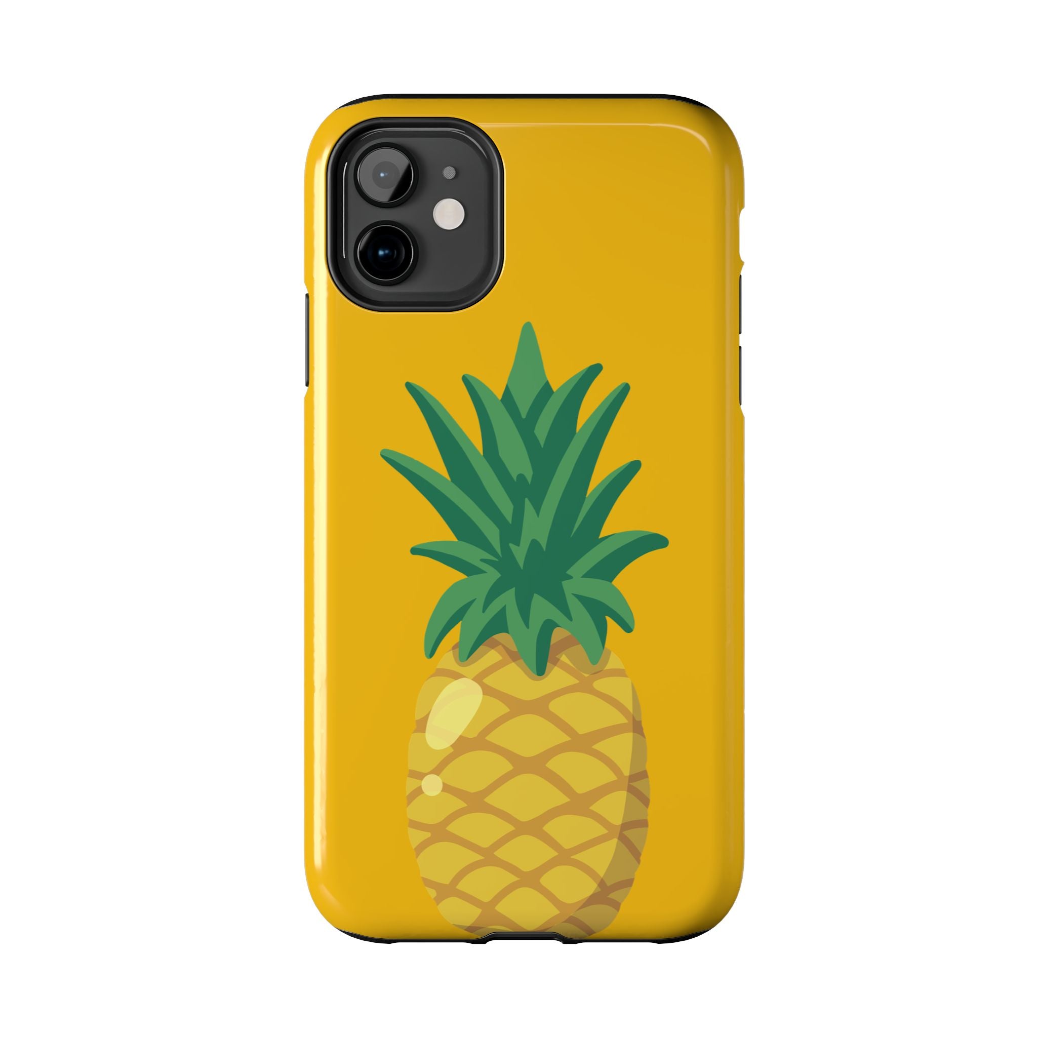 Pineapple Tough Phone Case — Bright Yellow Protective Phone Cover