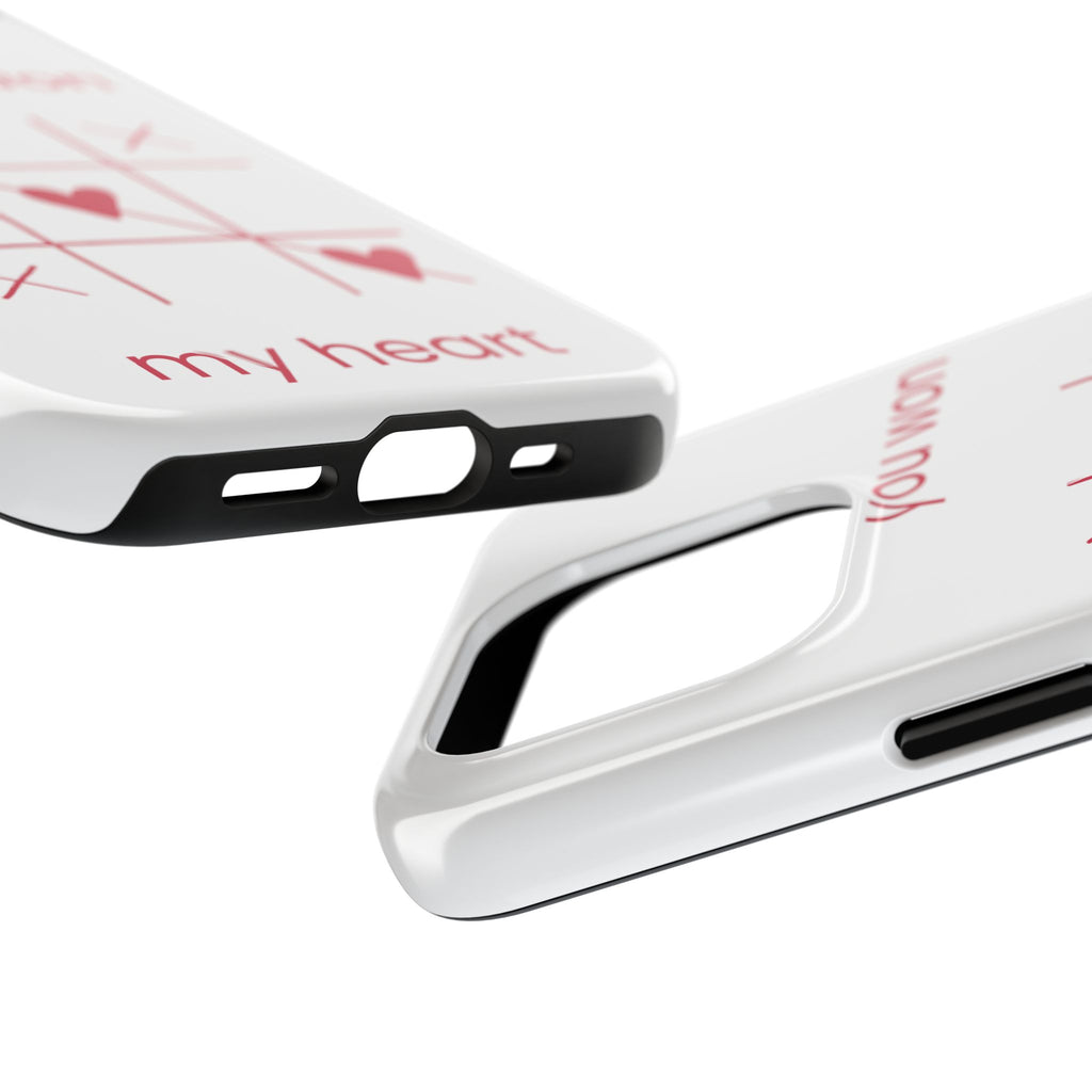 Tough Phone Case — "You Won My Heart" Tic-Tac-Toe Valentine Phone Cover