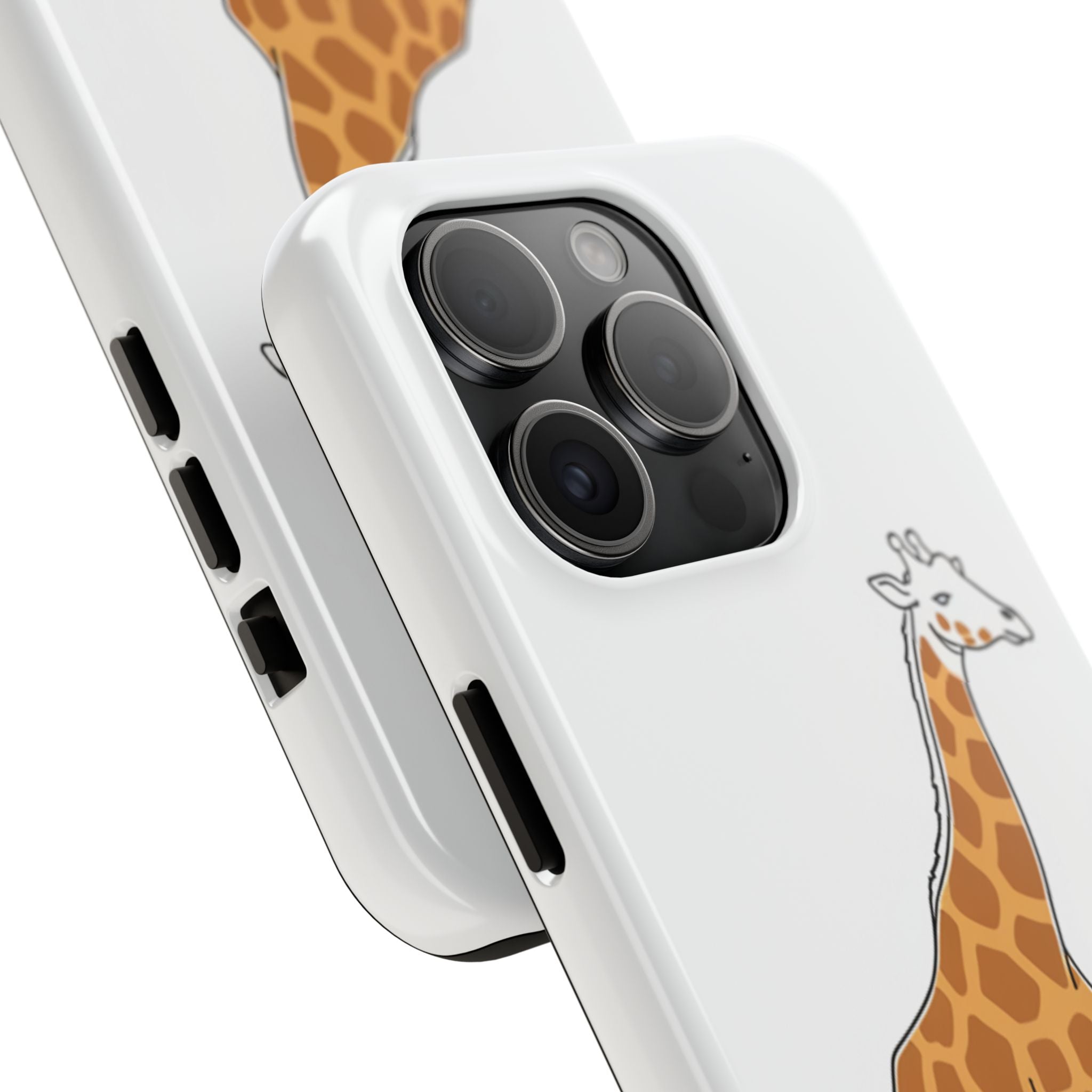 Giraffe Tough Phone Case — Cute Safari Animal Protective Cover