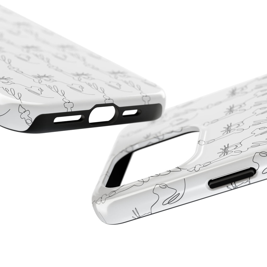 Statue of Liberty Sketch Tough Phone Case — Minimal Patriotic iPhone Cover
