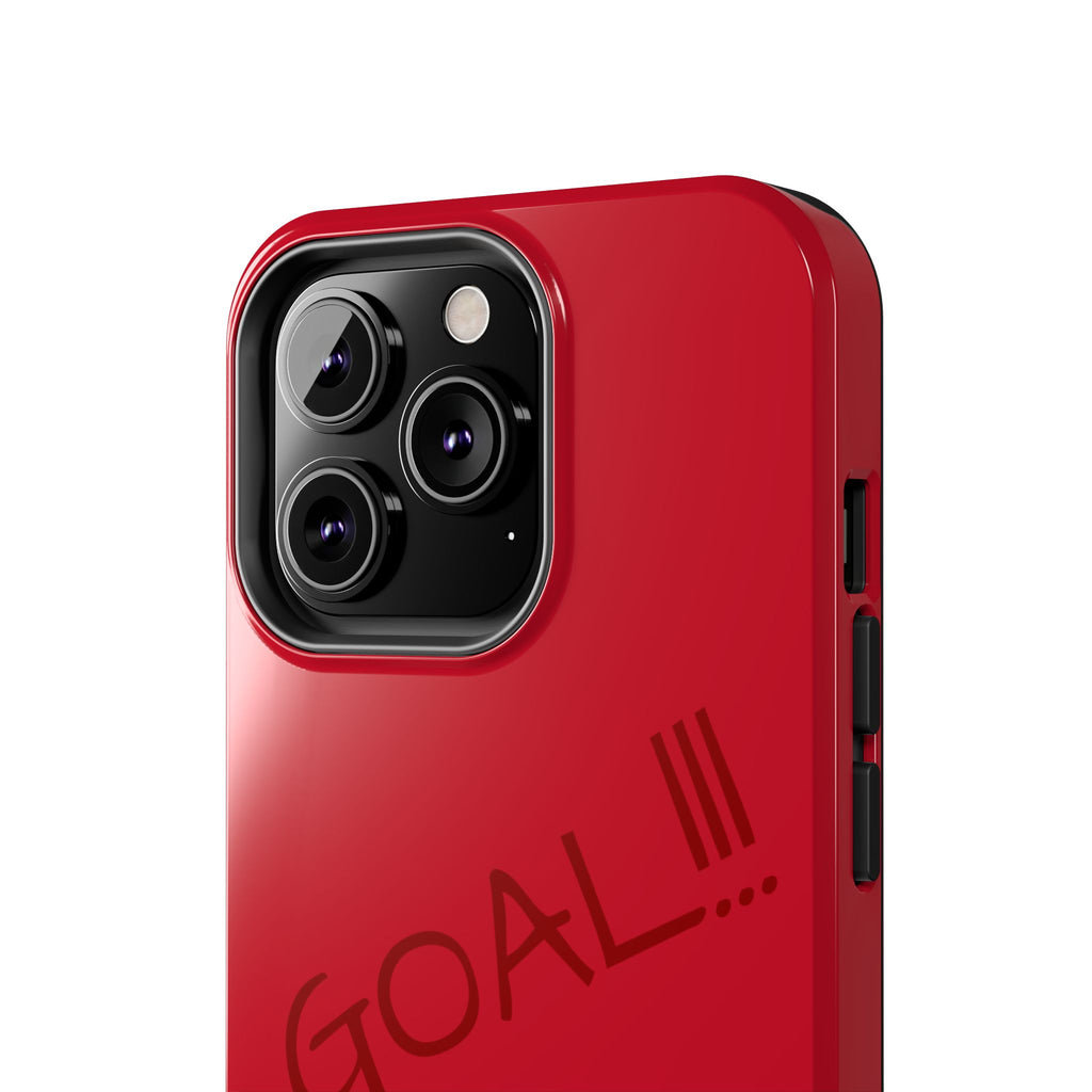 Phone Case — 'GOAL!!!' Cartoon Soccer Player Tough Protective Case