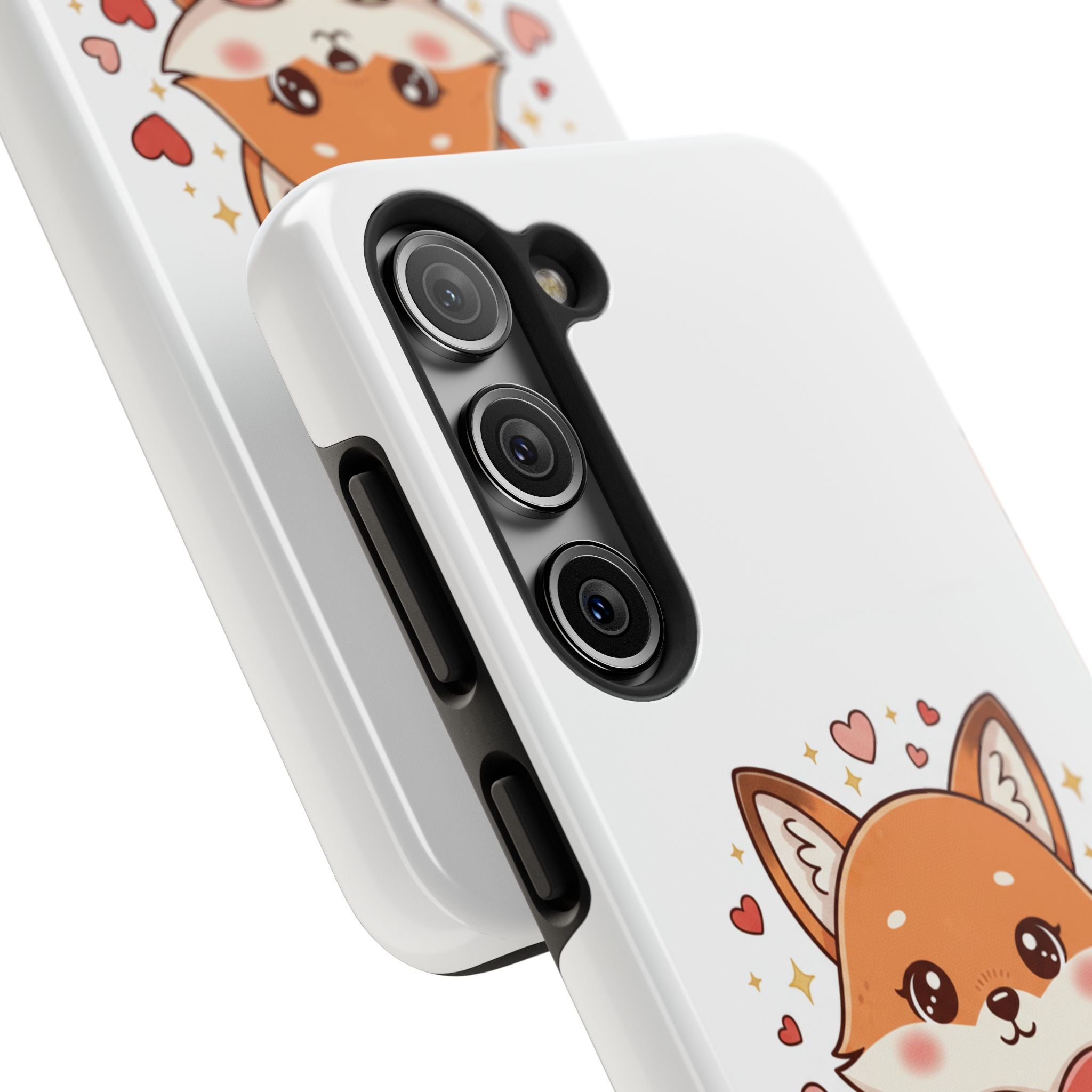 Phone Case — Cute Valentine Fox 'Be Mine' Protective Tough Case