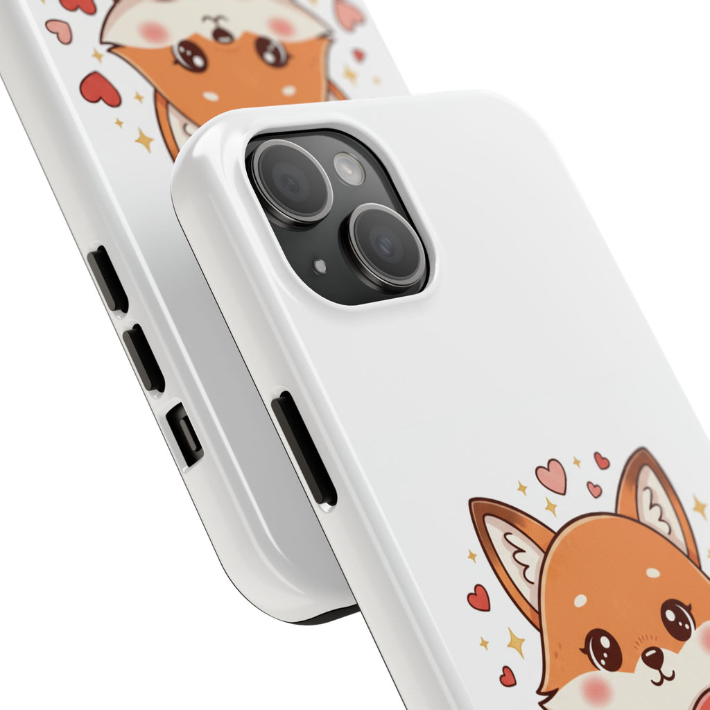 Phone Case — Cute Valentine Fox 'Be Mine' Protective Tough Case