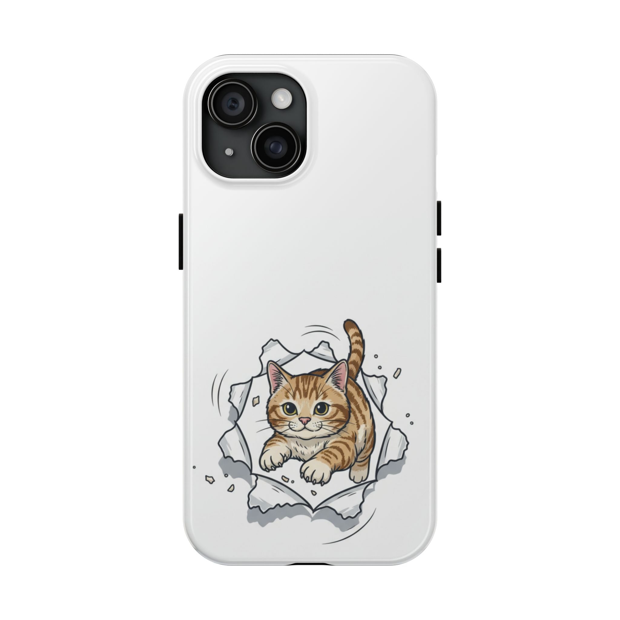 Playful Orange Tabby Cat Phone Case | Tough Phone Case, Protective Cute Kitty