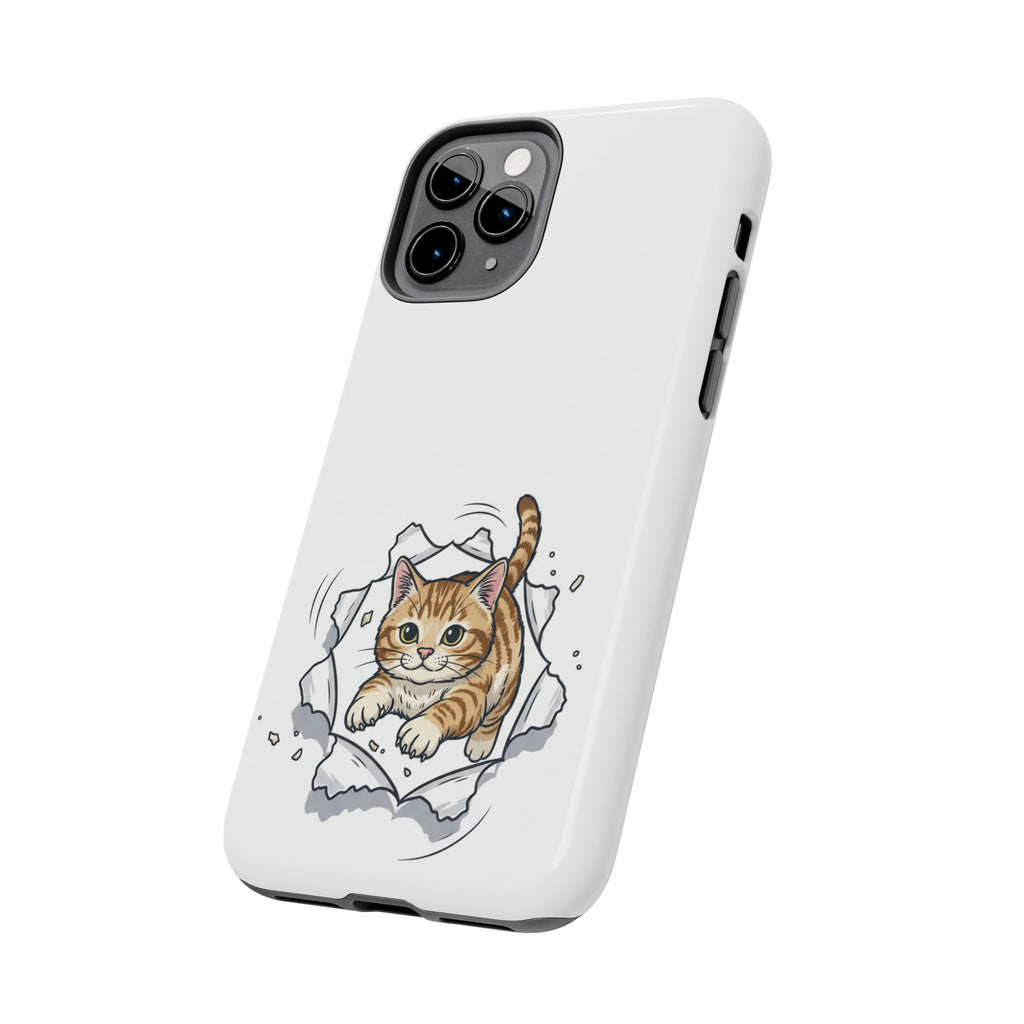 Playful Orange Tabby Cat Phone Case | Tough Phone Case, Protective Cute Kitty