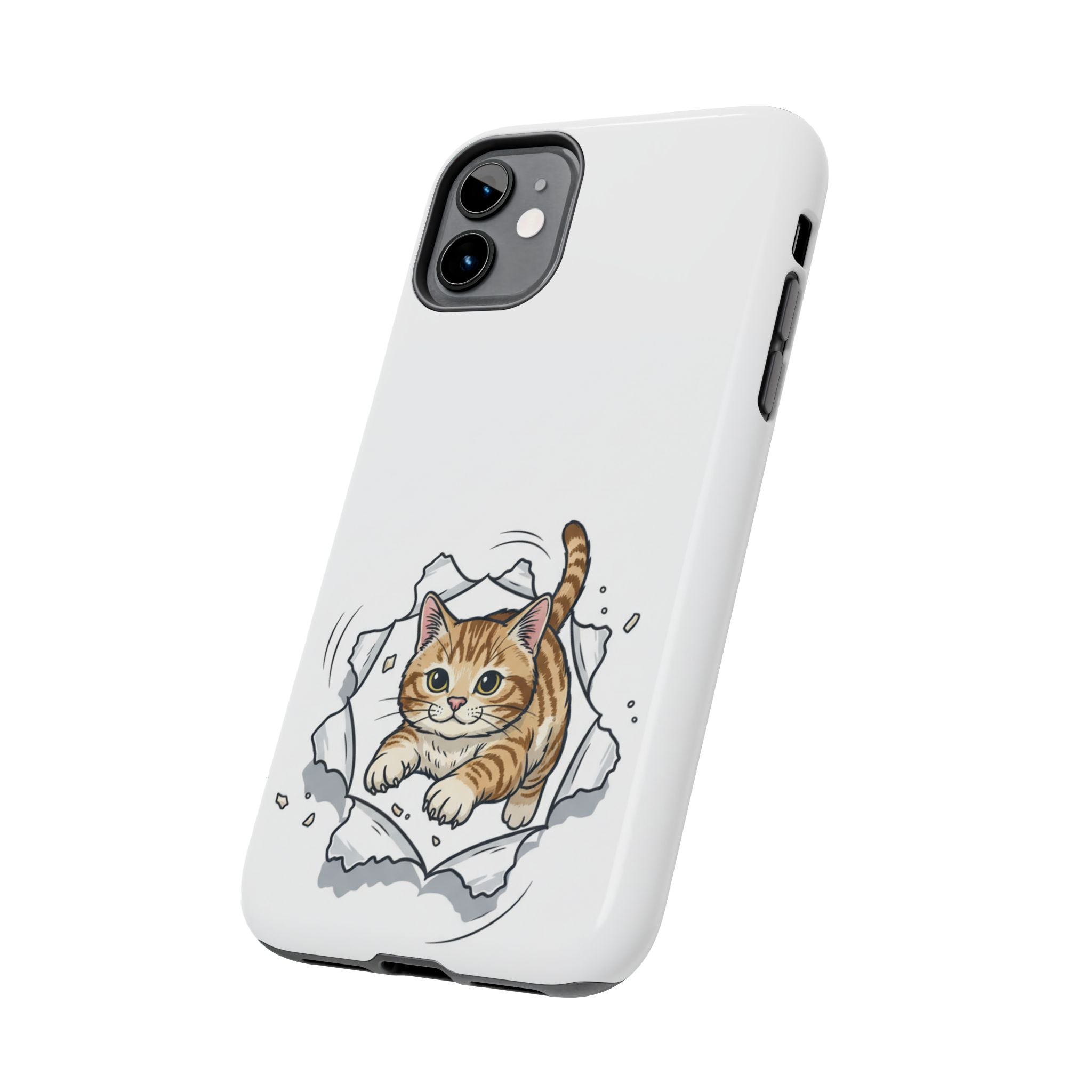 Playful Orange Tabby Cat Phone Case | Tough Phone Case, Protective Cute Kitty