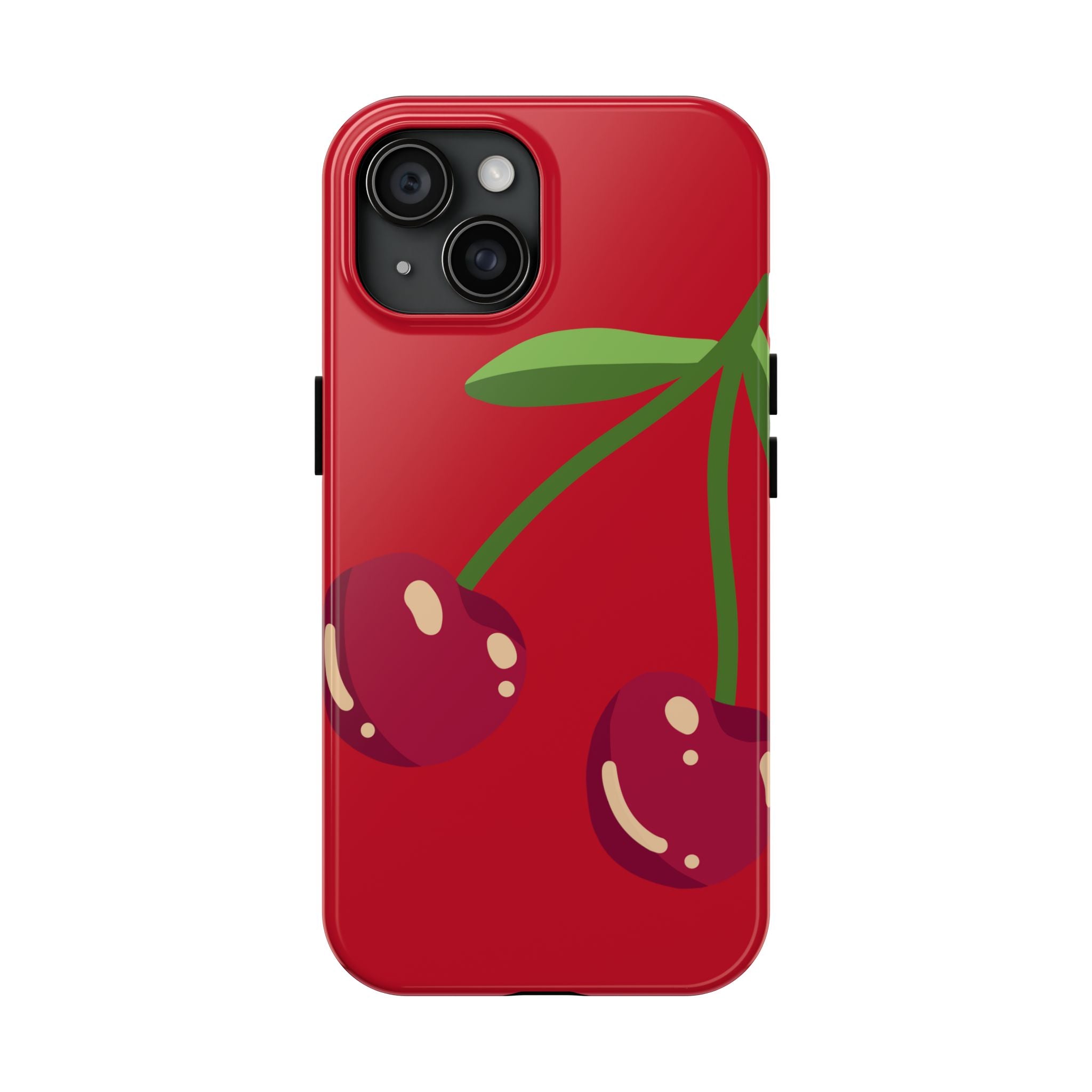 Cherry Red Tough Phone Case — Cute Retro Fruit iPhone Case