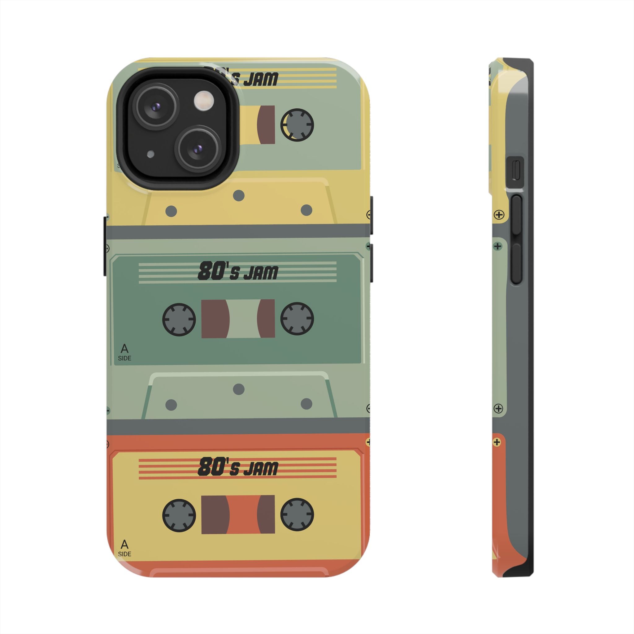 Retro 80s Cassette Tough Phone Case — "80's Jam" Vintage Tape Design