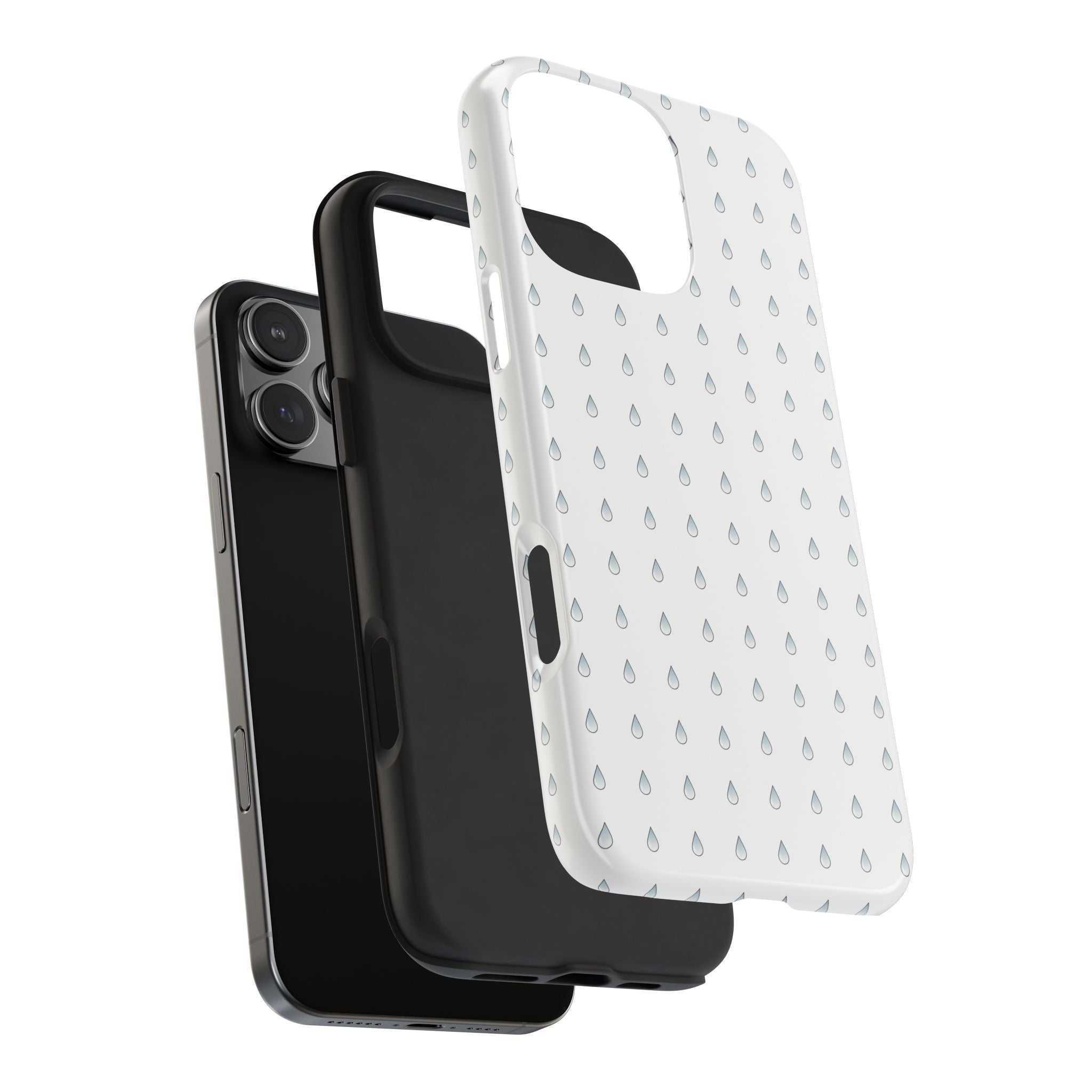 Tough Phone Case — Minimal Raindrop Protective Cover