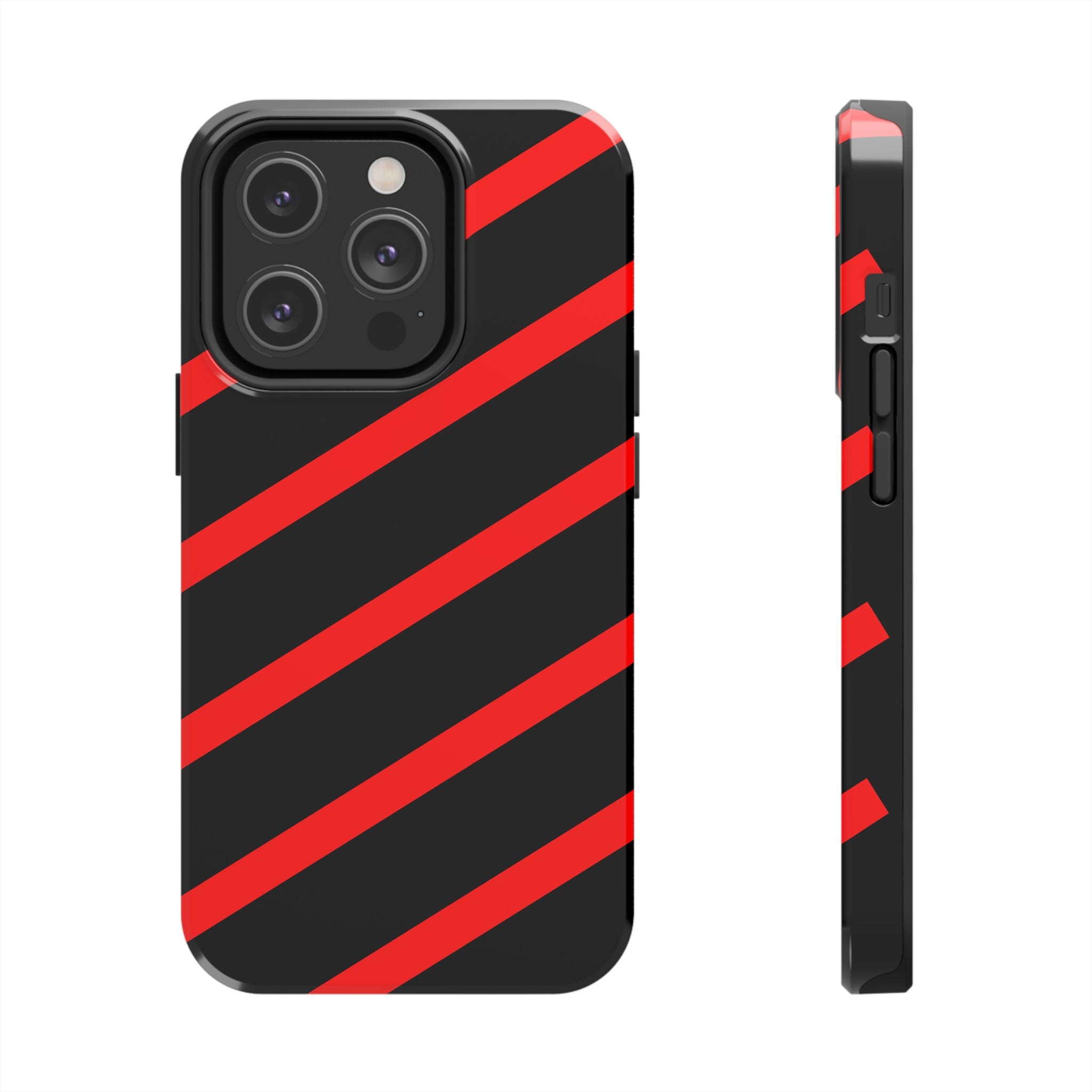 Copy of Tough Phone Case — Blue Diagonal Stripe Shockproof Cover