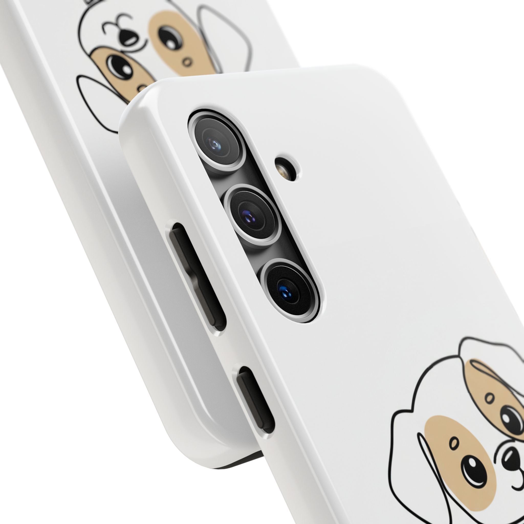 Cute Puppy Tough Phone Case – Cartoon Dog Protective Phone Cover